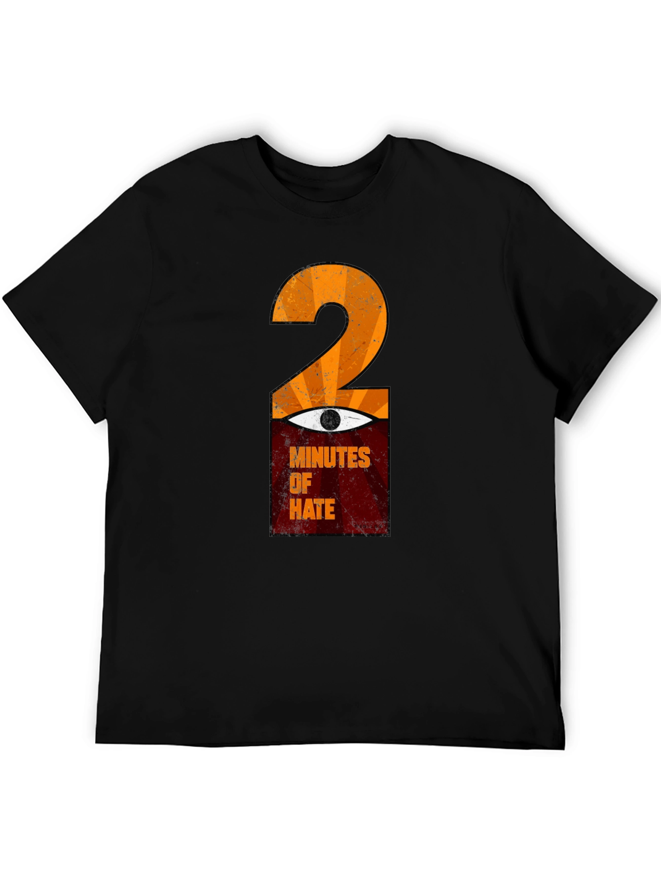 Black 2 Minutes of Hate Graphic T-Shirt view 5