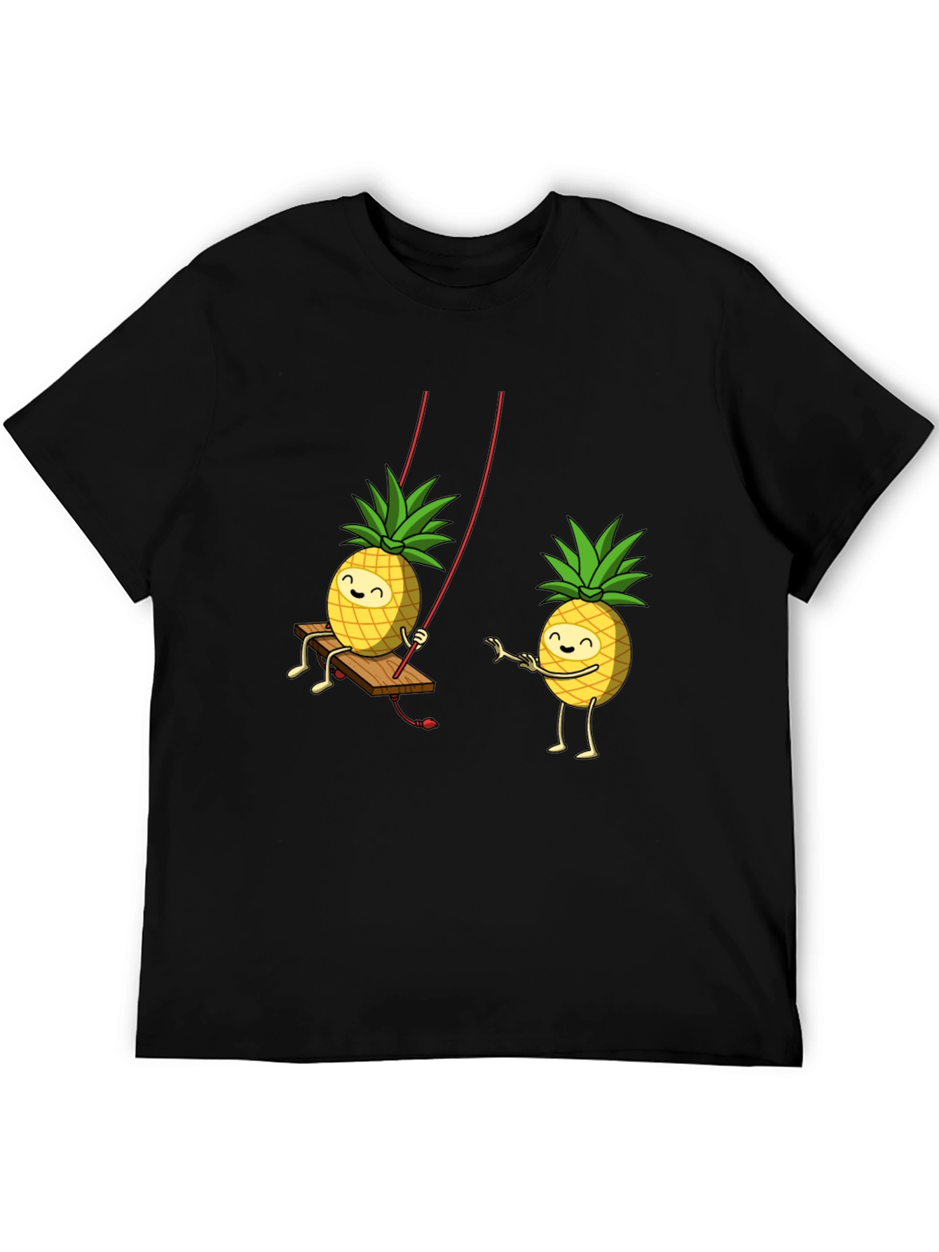 Black Pineapple Pals Black Graphic Tee view 5