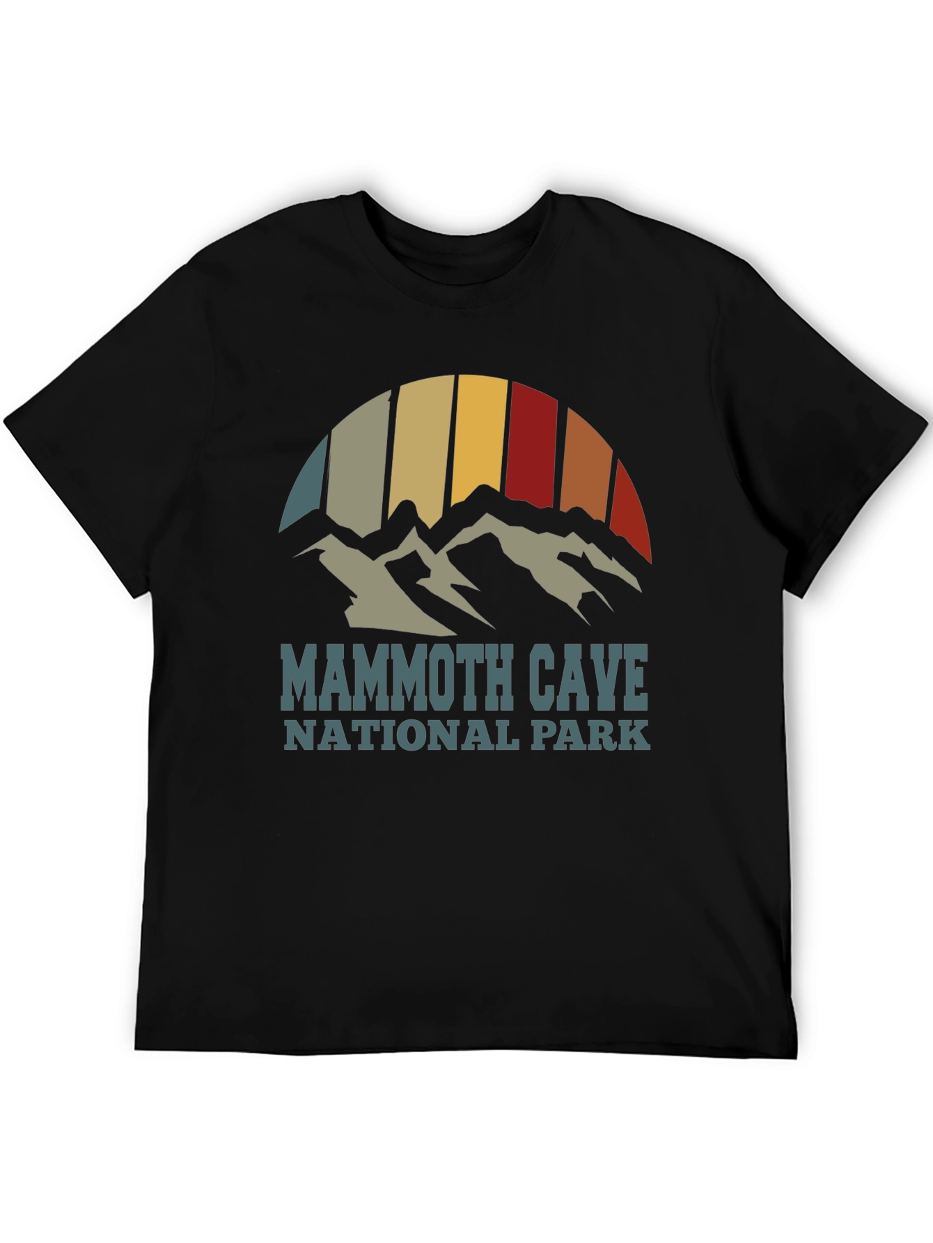 Black Mammoth Cave National Park Retro T-Shirt view 5