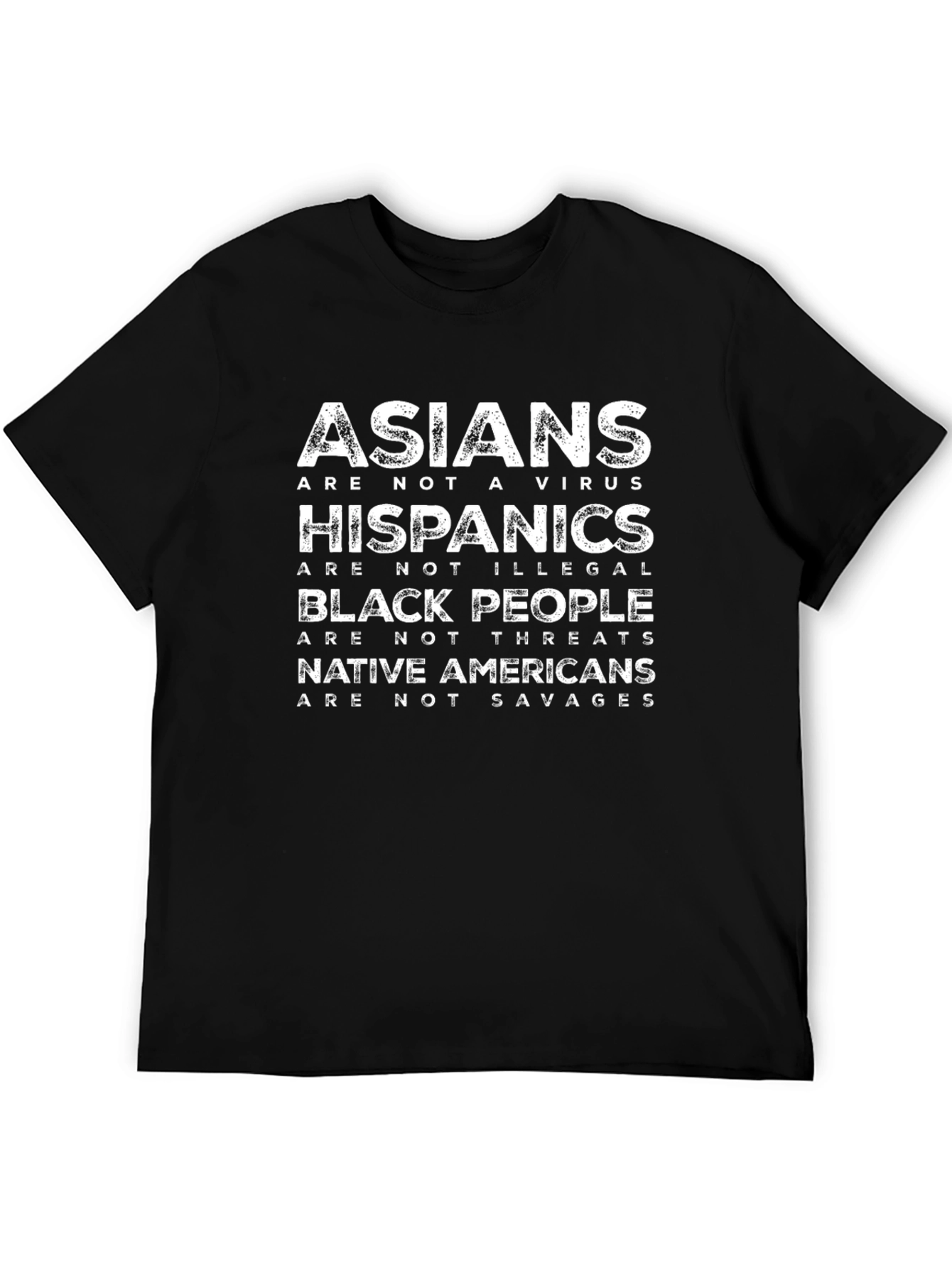 Black Equality T-Shirt - Asians, Hispanics, Black People, Native Americans view 5