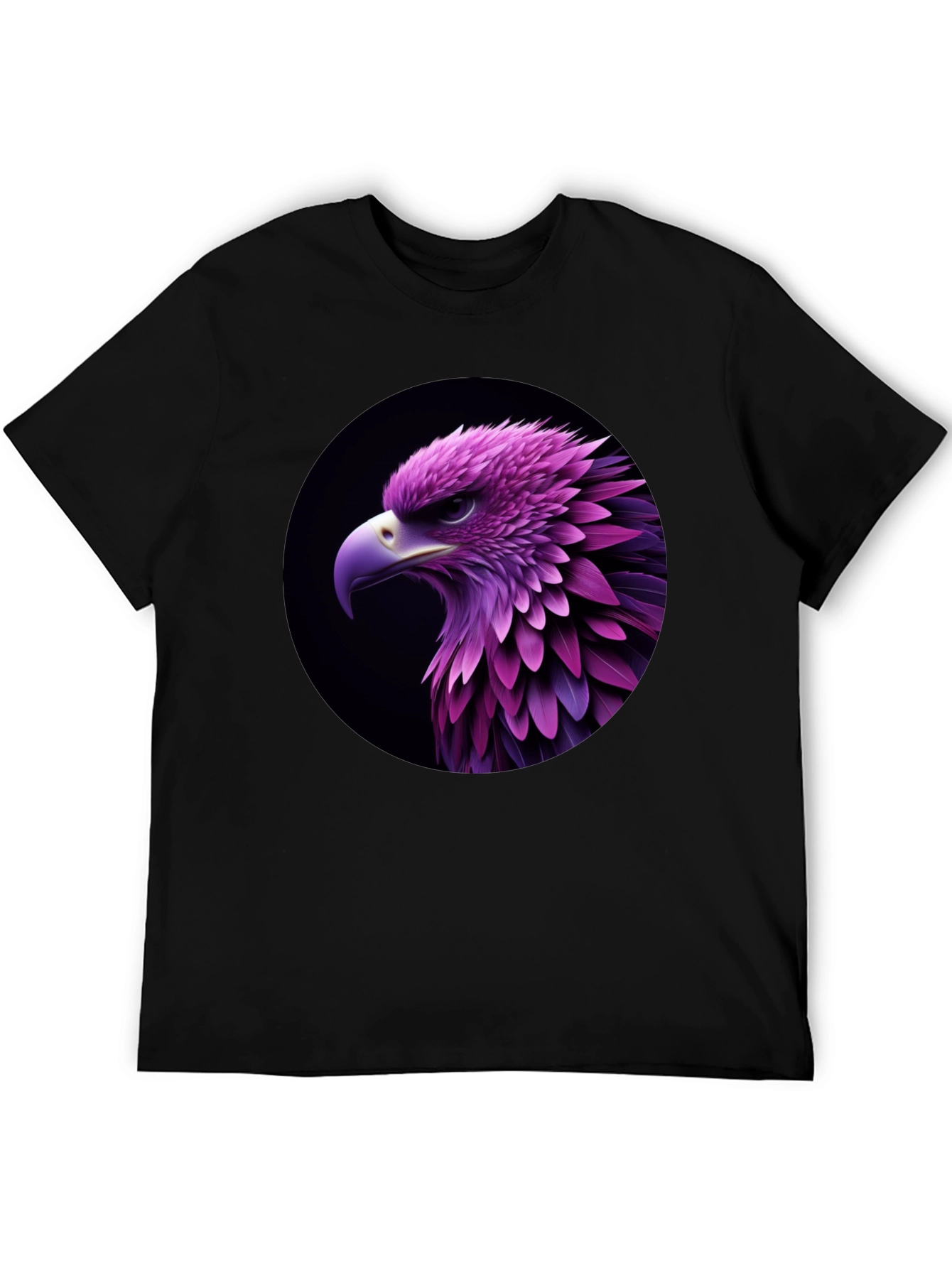 Black Eagle Graphic Black T-Shirt view 5