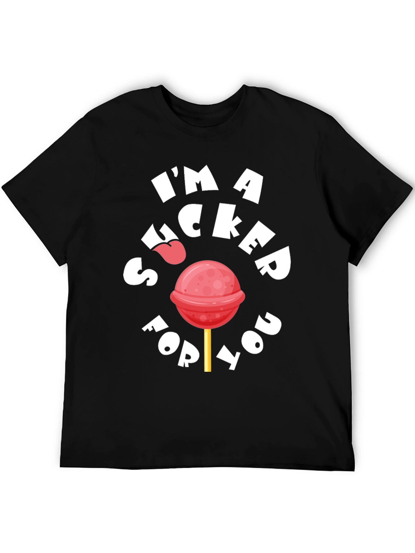 Black Sucker For You Graphic Tee - Black T-Shirt view 5
