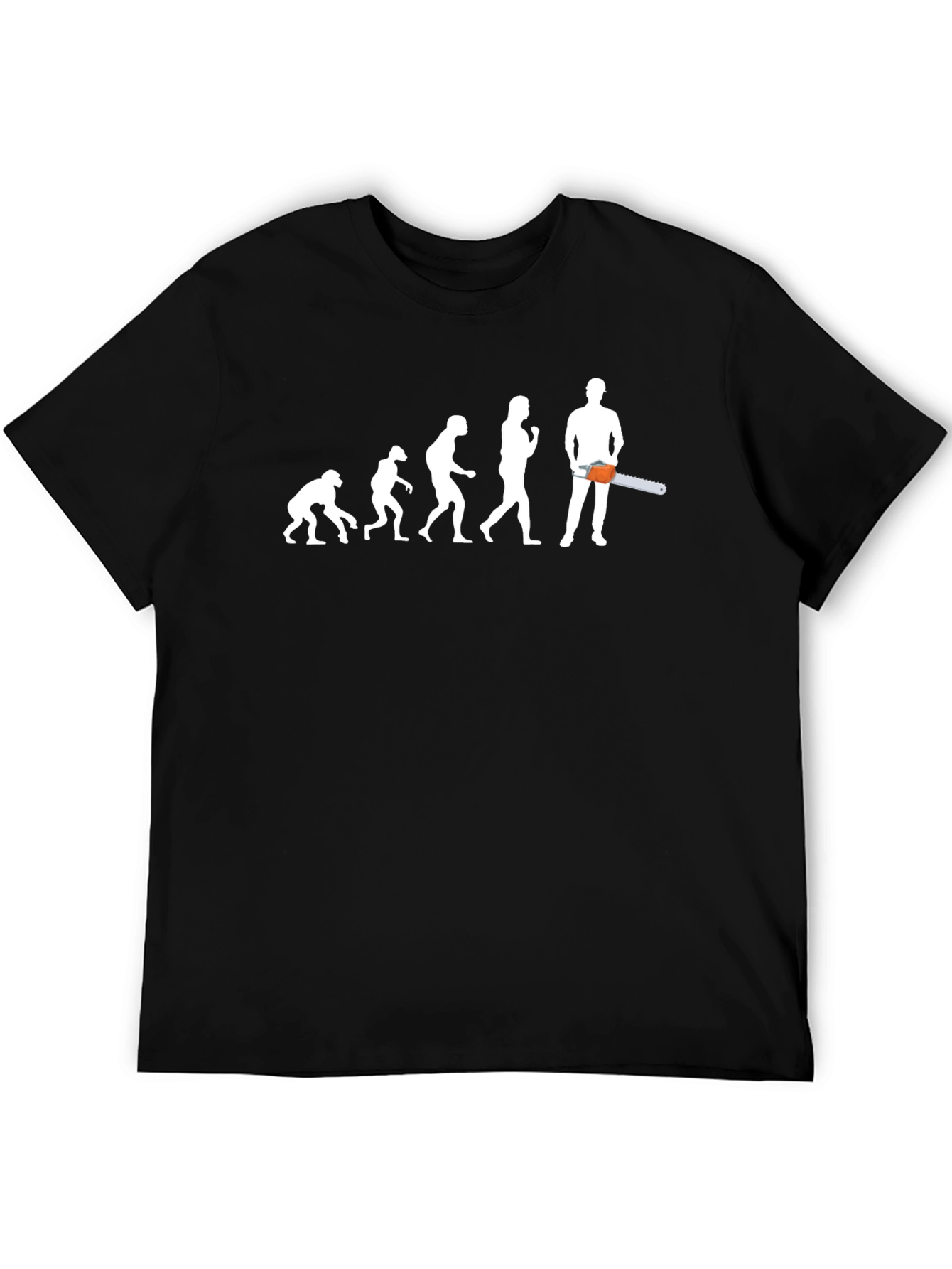 Black Evolution Chainsaw T-Shirt - Black view 5