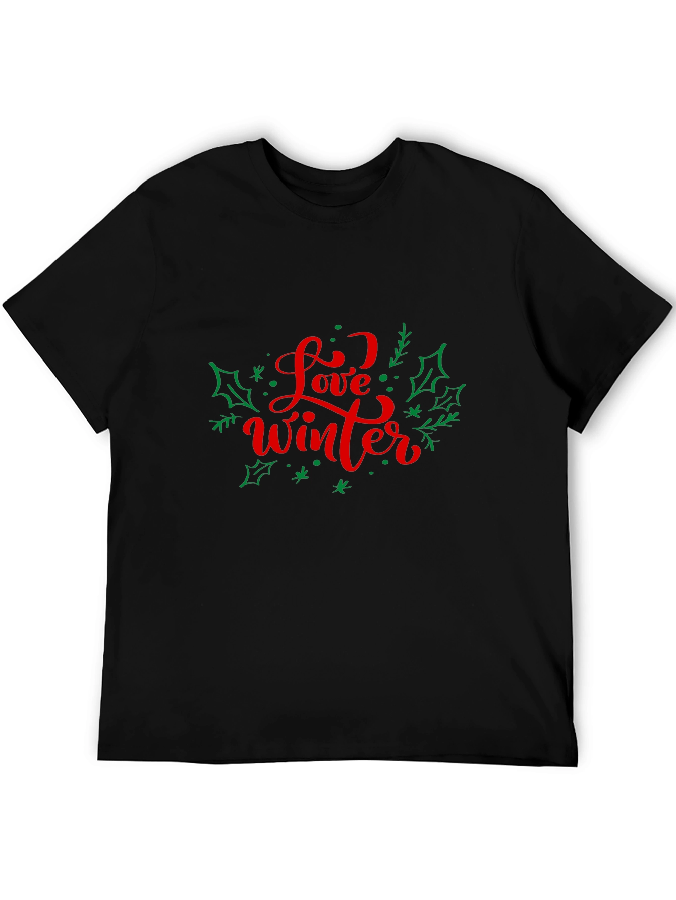 Black Love Winter Holiday Graphic Tee view 5