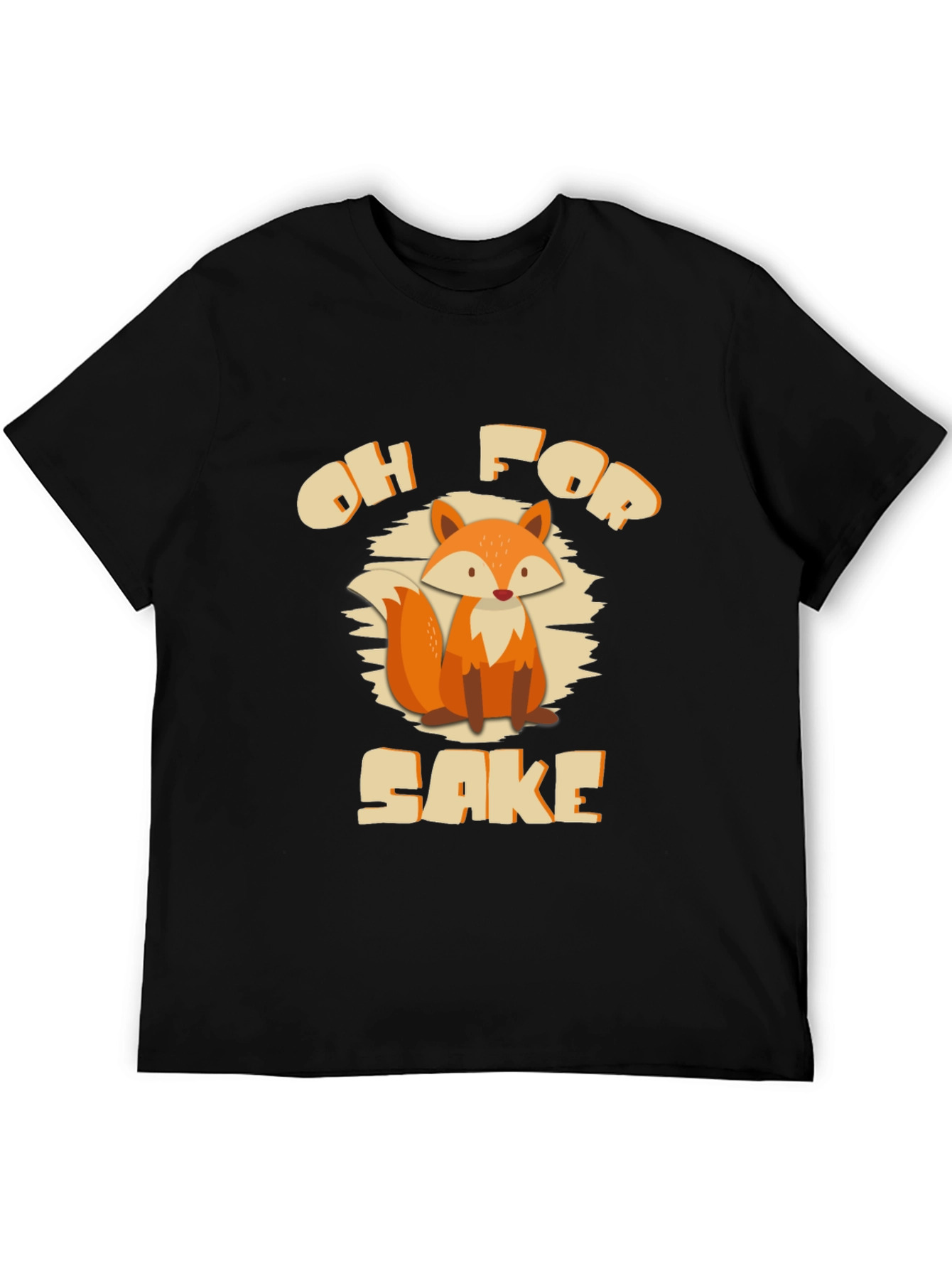 Black Oh For Fox Sake T-Shirt - Funny Novelty Tee view 5