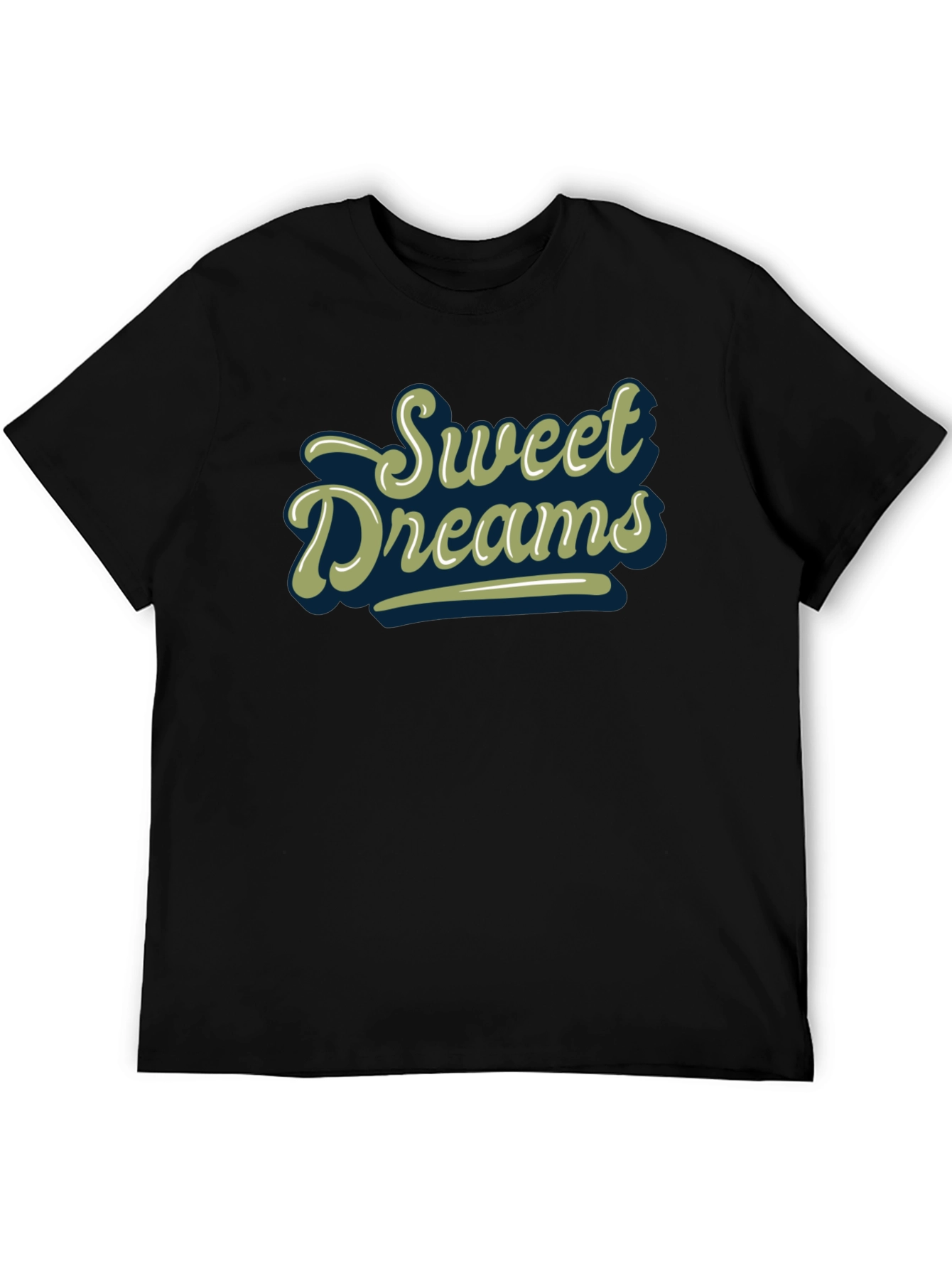 Black Sweet Dreams Graphic Print Black T-Shirt view 5