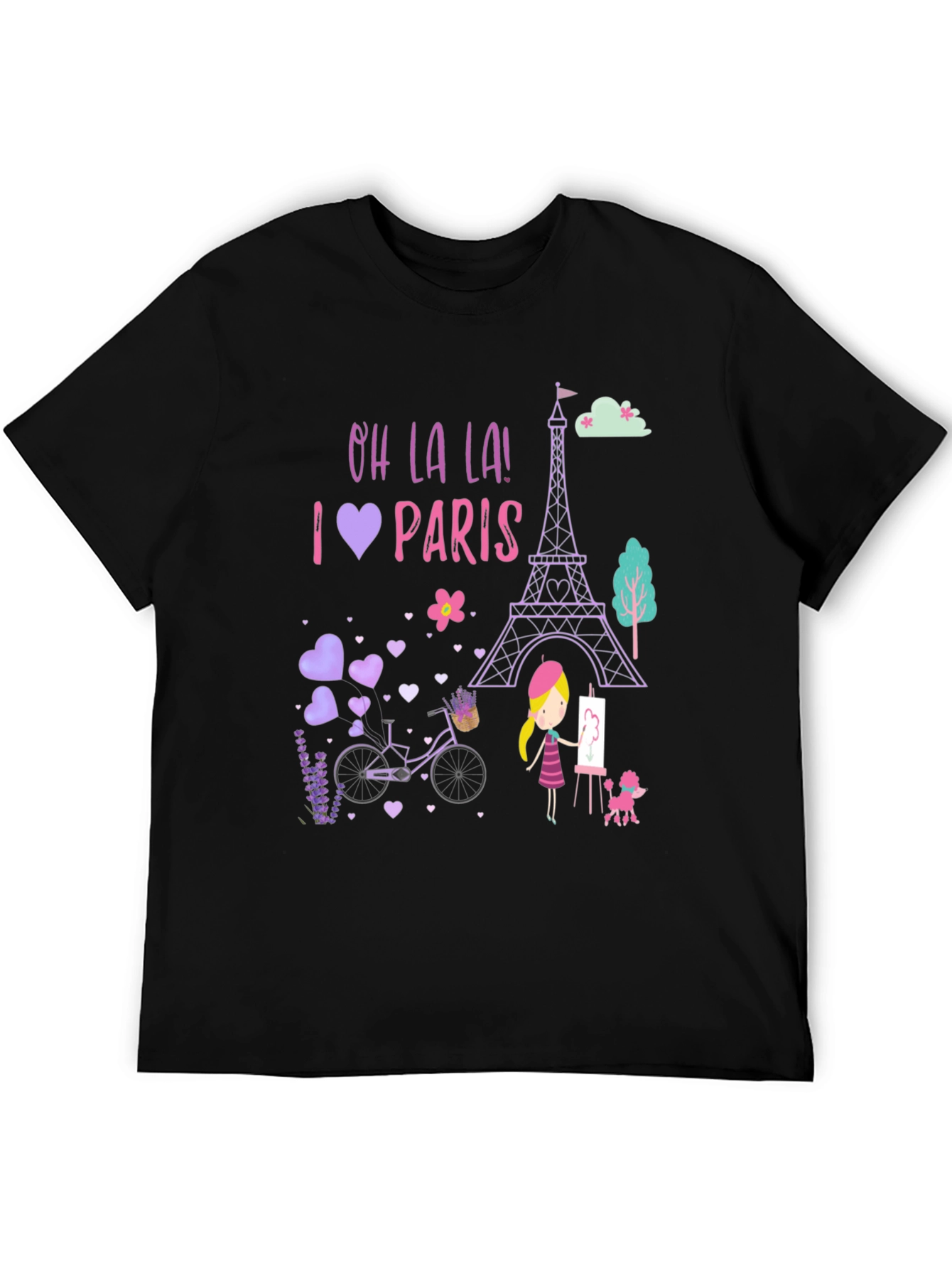 Oh La La! I Love Paris Graphic Tee - 5