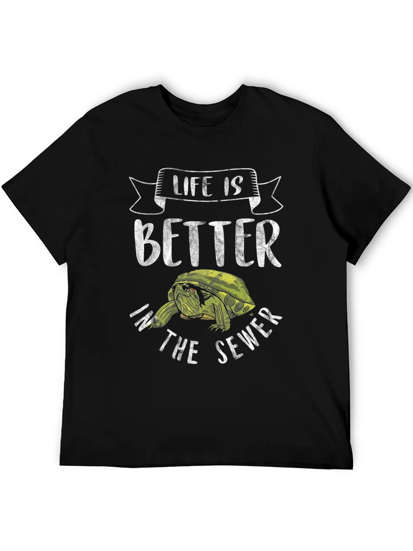 Black Life is Better in the Sewer T-Shirt view 5