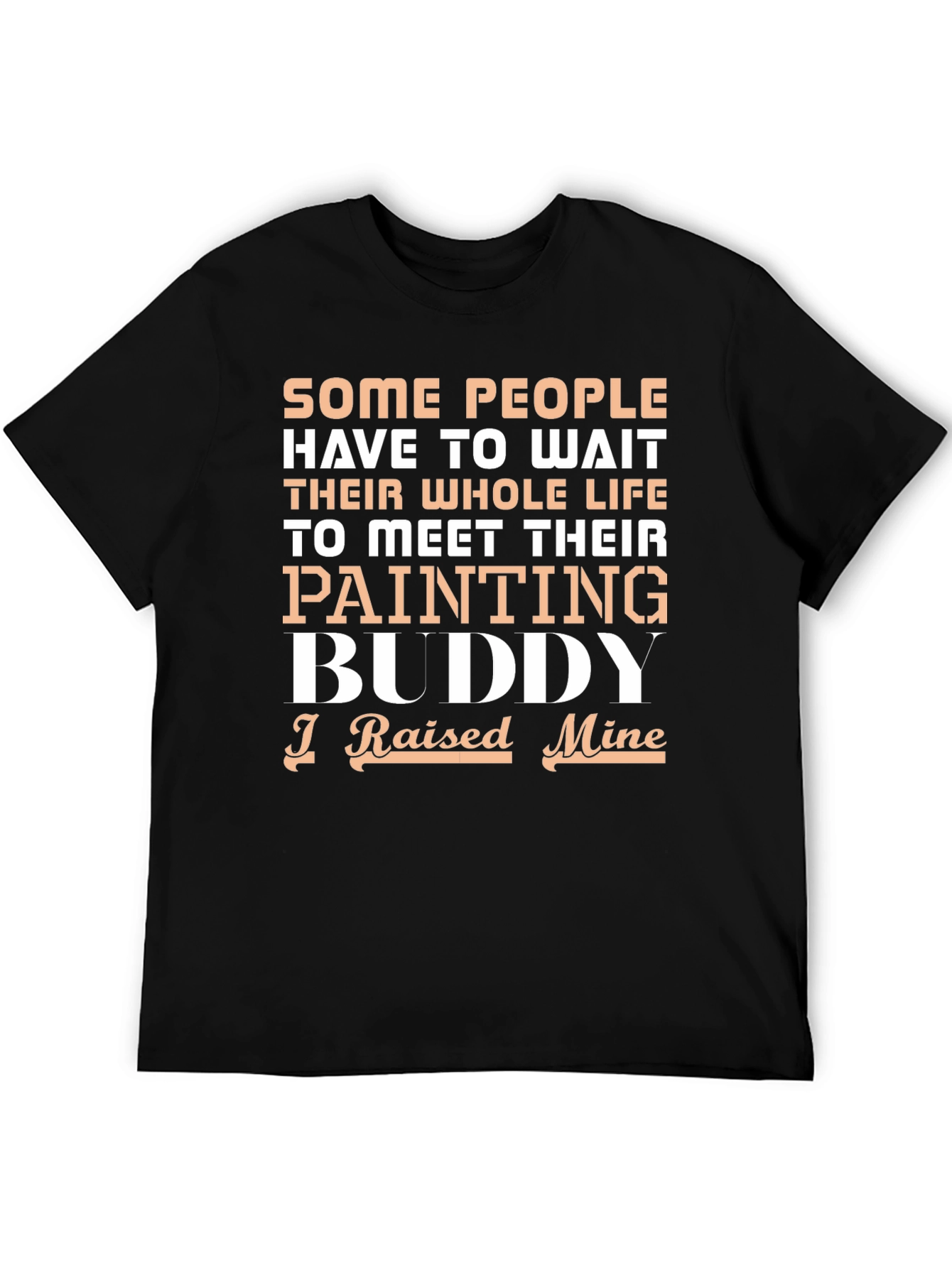 Black Painting Buddy Graphic Tee - Raised Mine! view 5