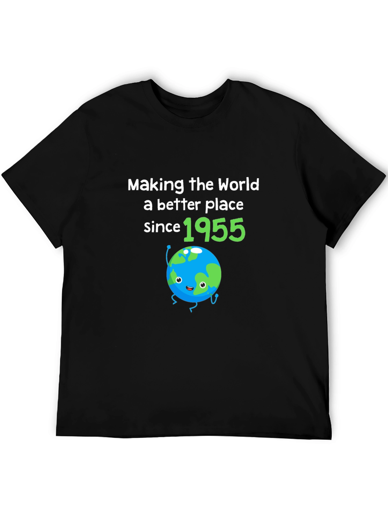 Black Making The World Better Since 1955 Birthday T-Shirt view 5