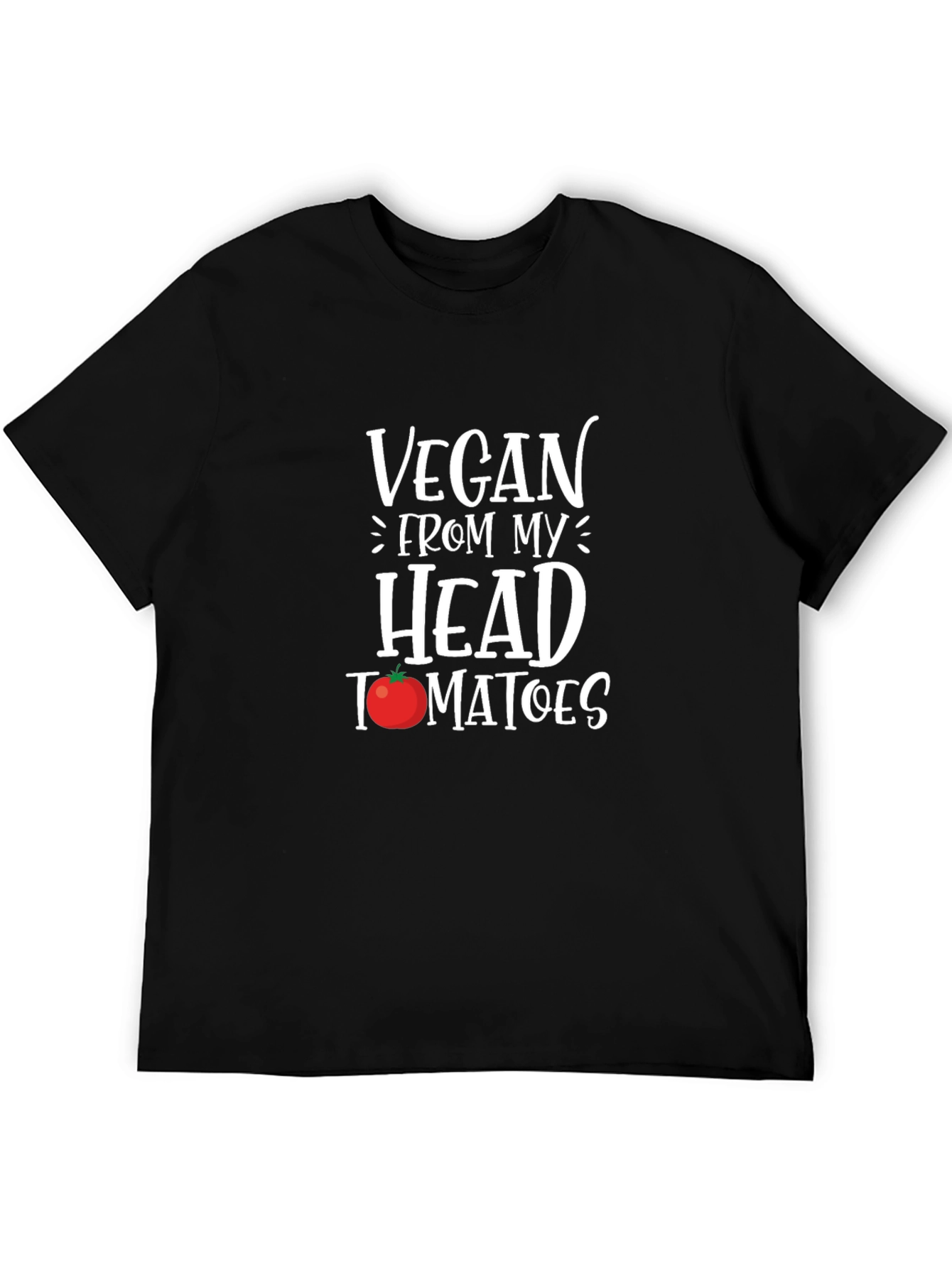 Vegan From My Head Tomatoes Graphic T-Shirt - 5