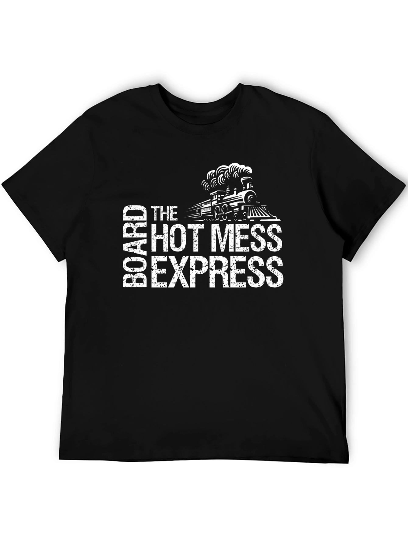 Black Hot Mess Express Train Graphic T-Shirt view 5