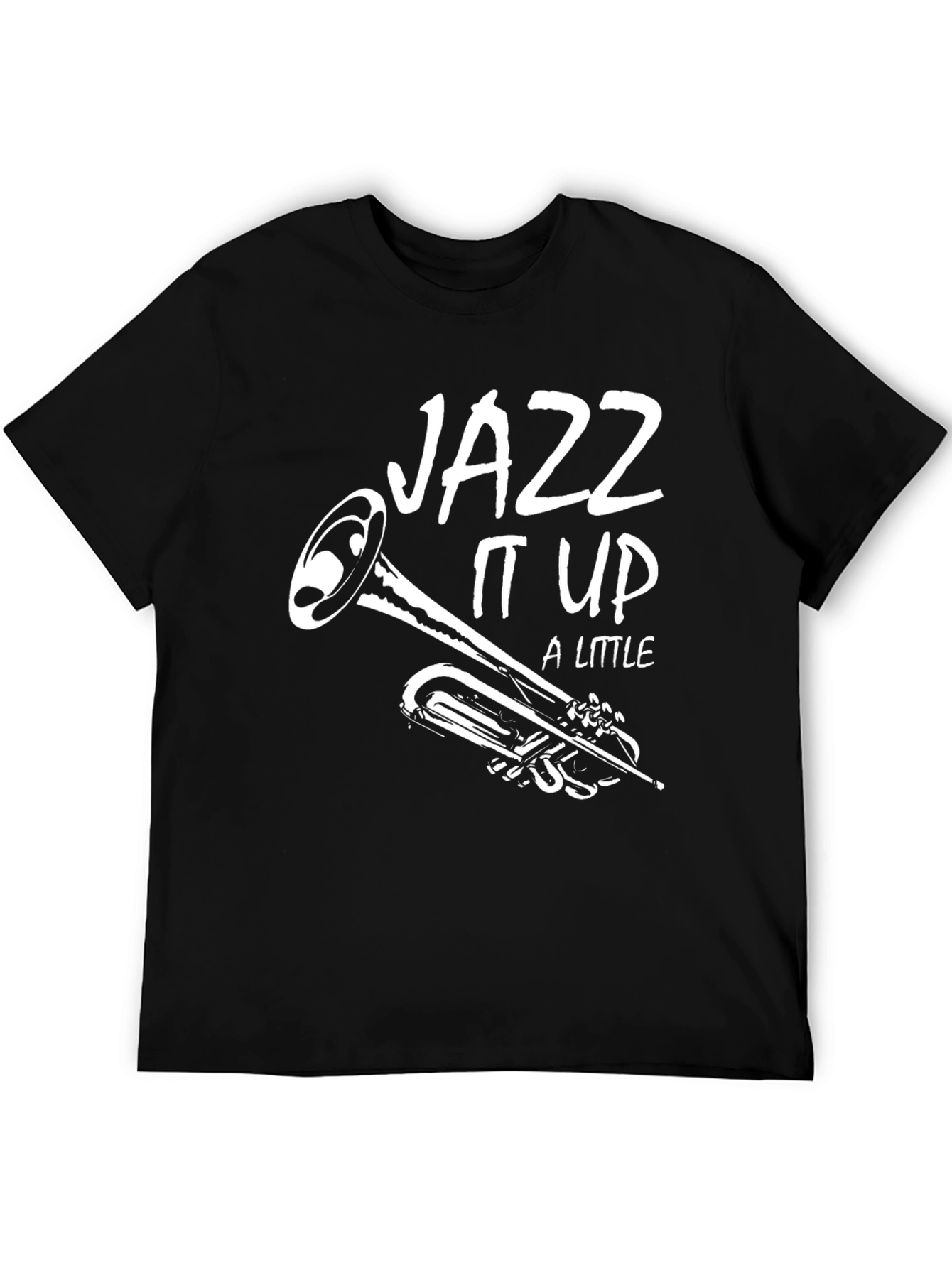 Black Jazz It Up T-Shirt - Black Cotton Graphic Tee view 5