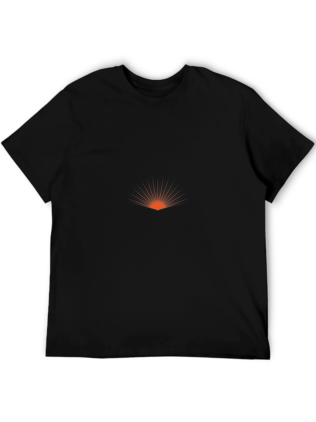 Black Sunrise Graphic Tee - Stylish Black T-Shirt view 5