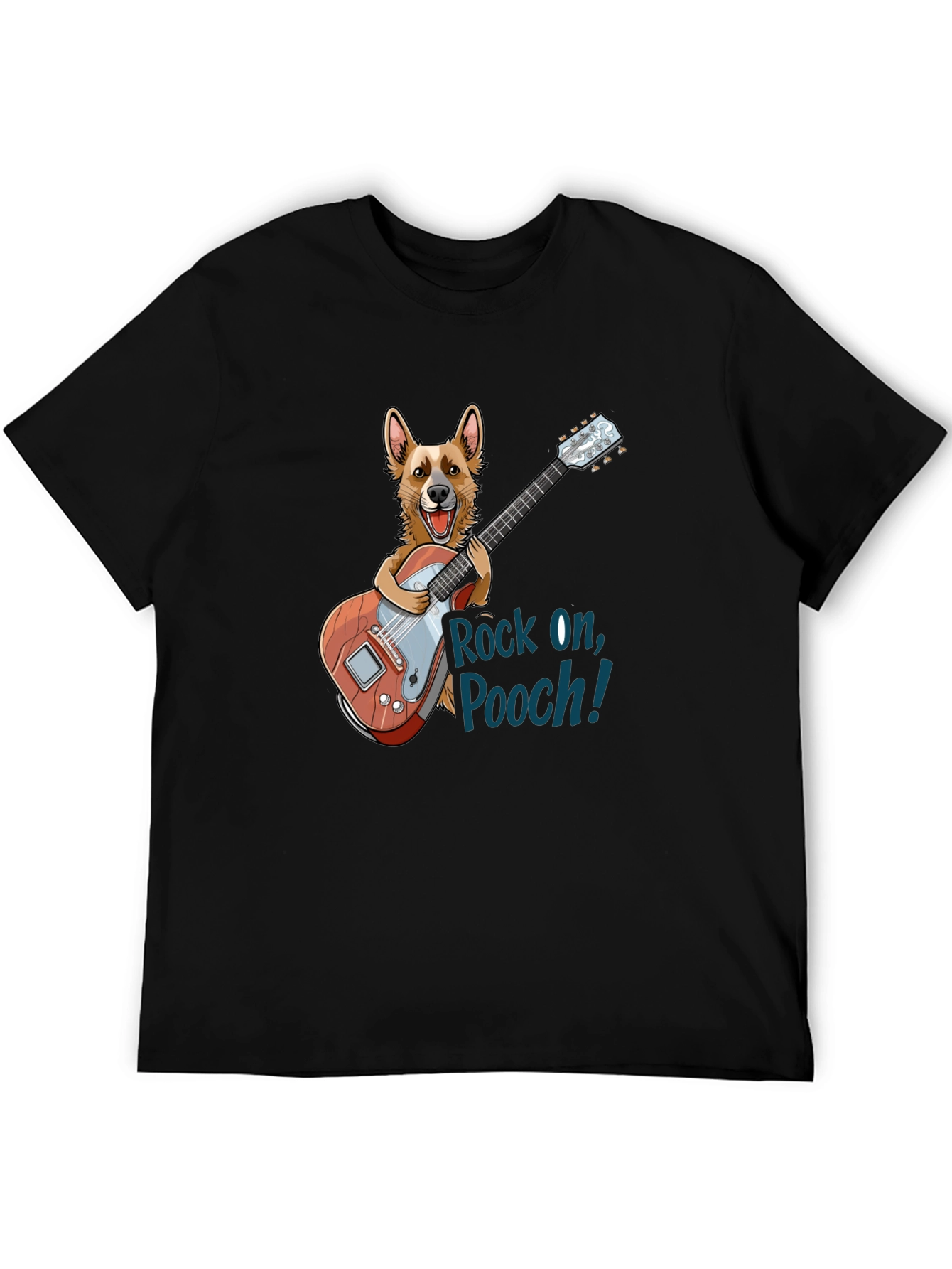 Rock On, Pooch! Novelty Graphic T-Shirt - 5