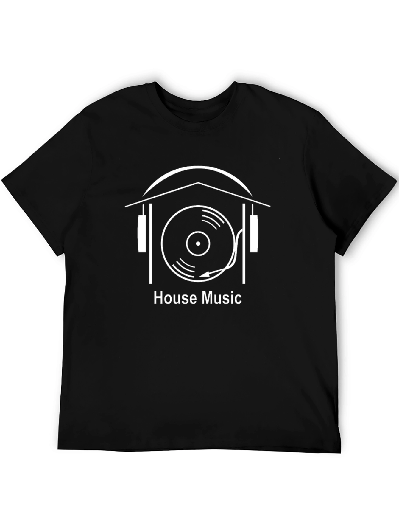 Black House Music Graphic T-Shirt - Stylish Design view 5