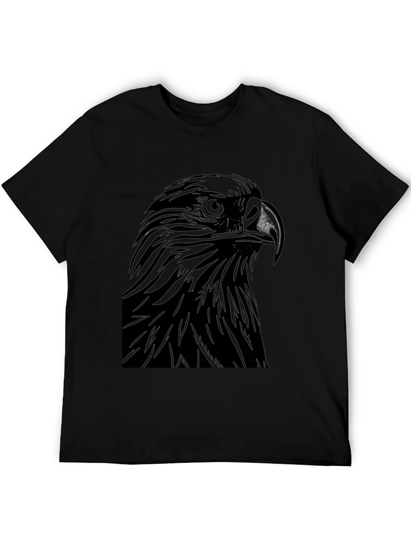 Black Black Eagle Graphic Tee - Bold Statement Shirt view 5