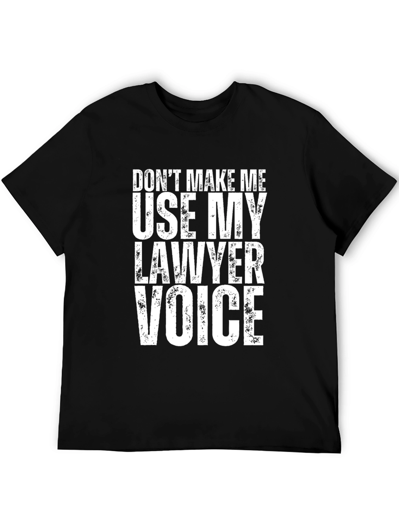 Black Lawyer Voice T-Shirt - Funny Attorney Gift view 5