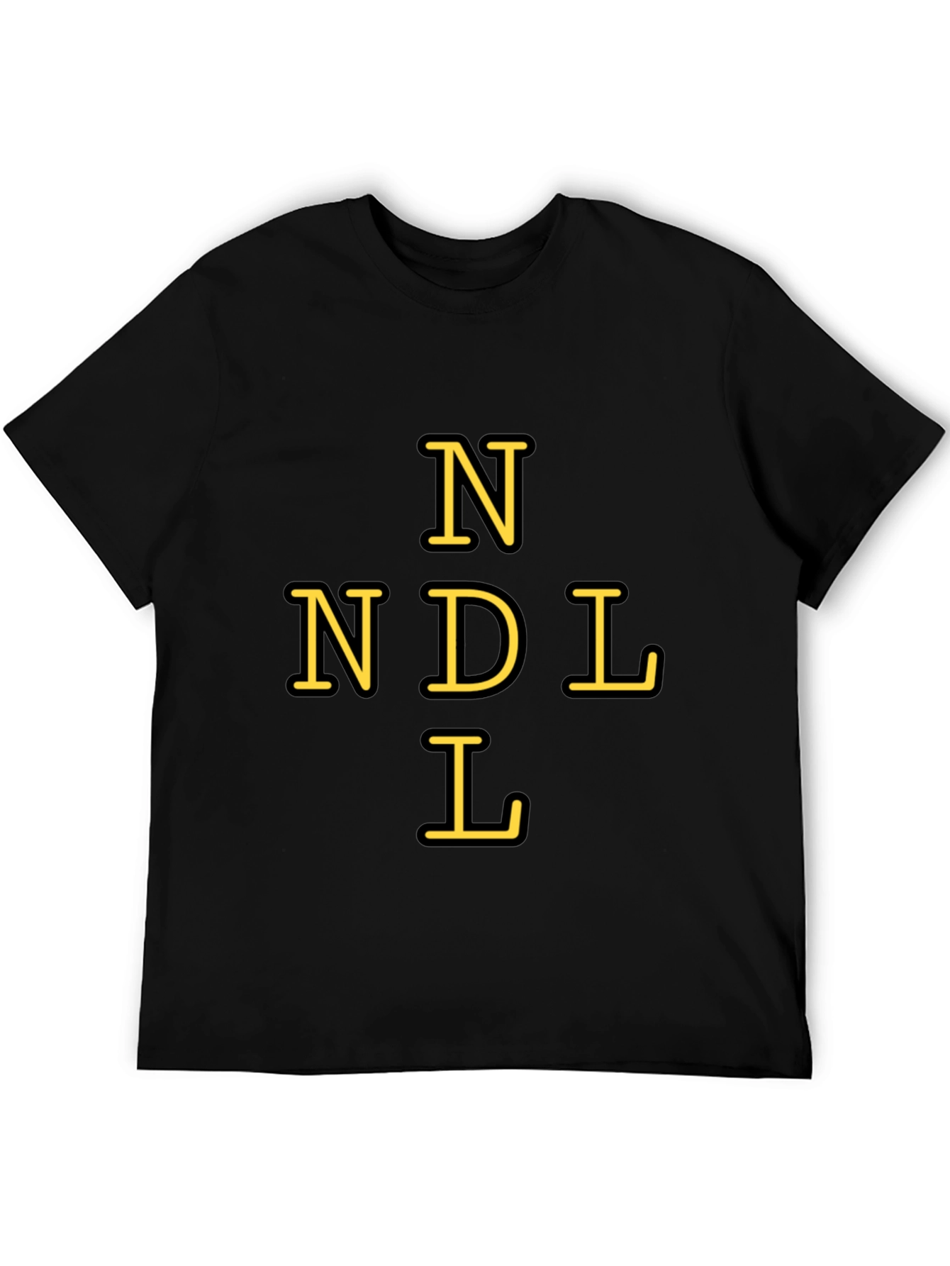 Black NDL Graphic T-Shirt - Unisex Cotton Tee view 5