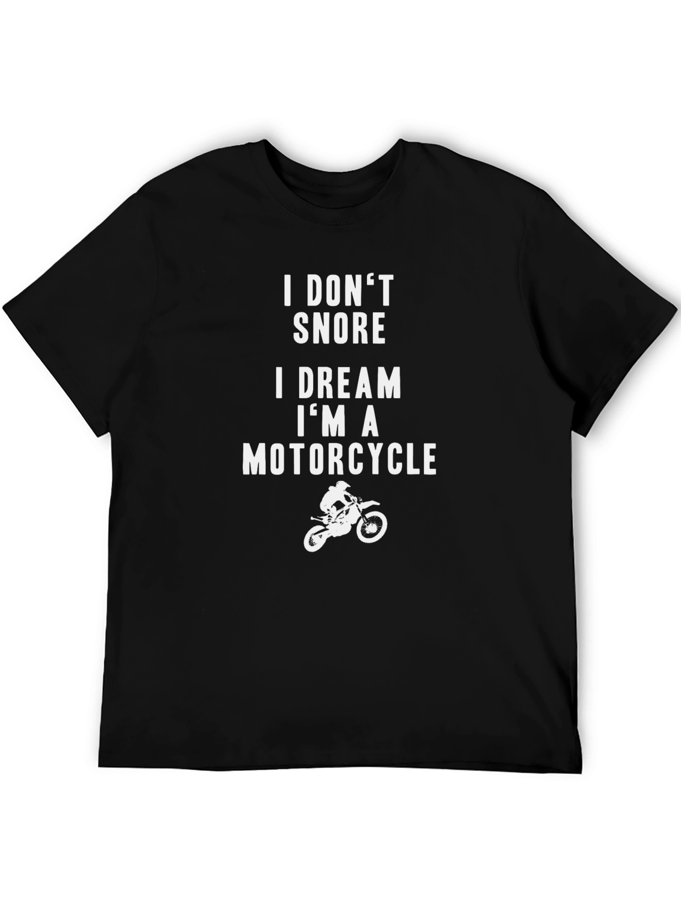 Black Motorcycle Dream T-Shirt - Funny Biker Tee view 5
