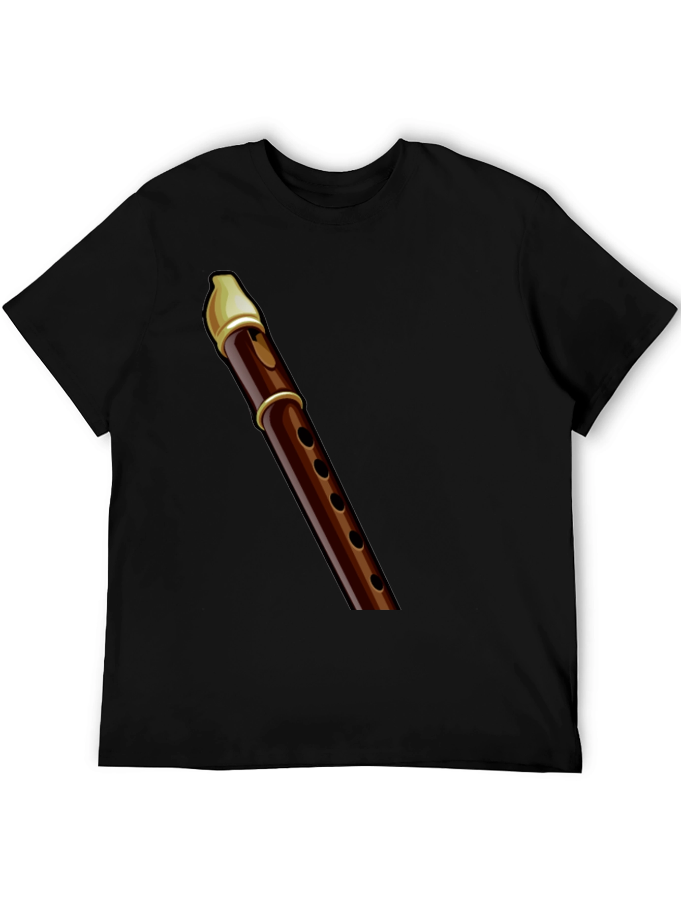 Black Flute Graphic Tee - Musician's Apparel view 5