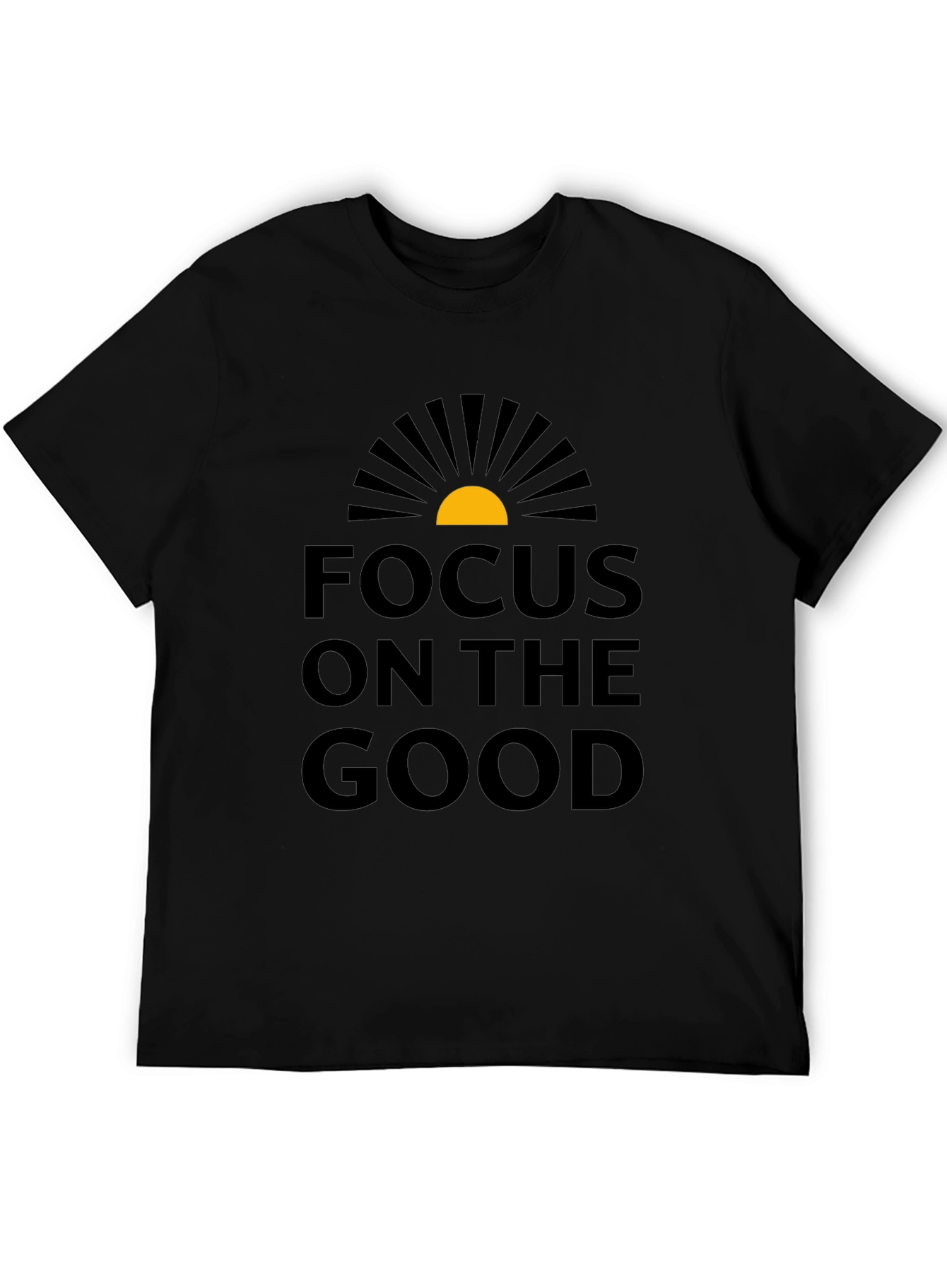 Black Focus on the Good Graphic T-Shirt - Black view 5