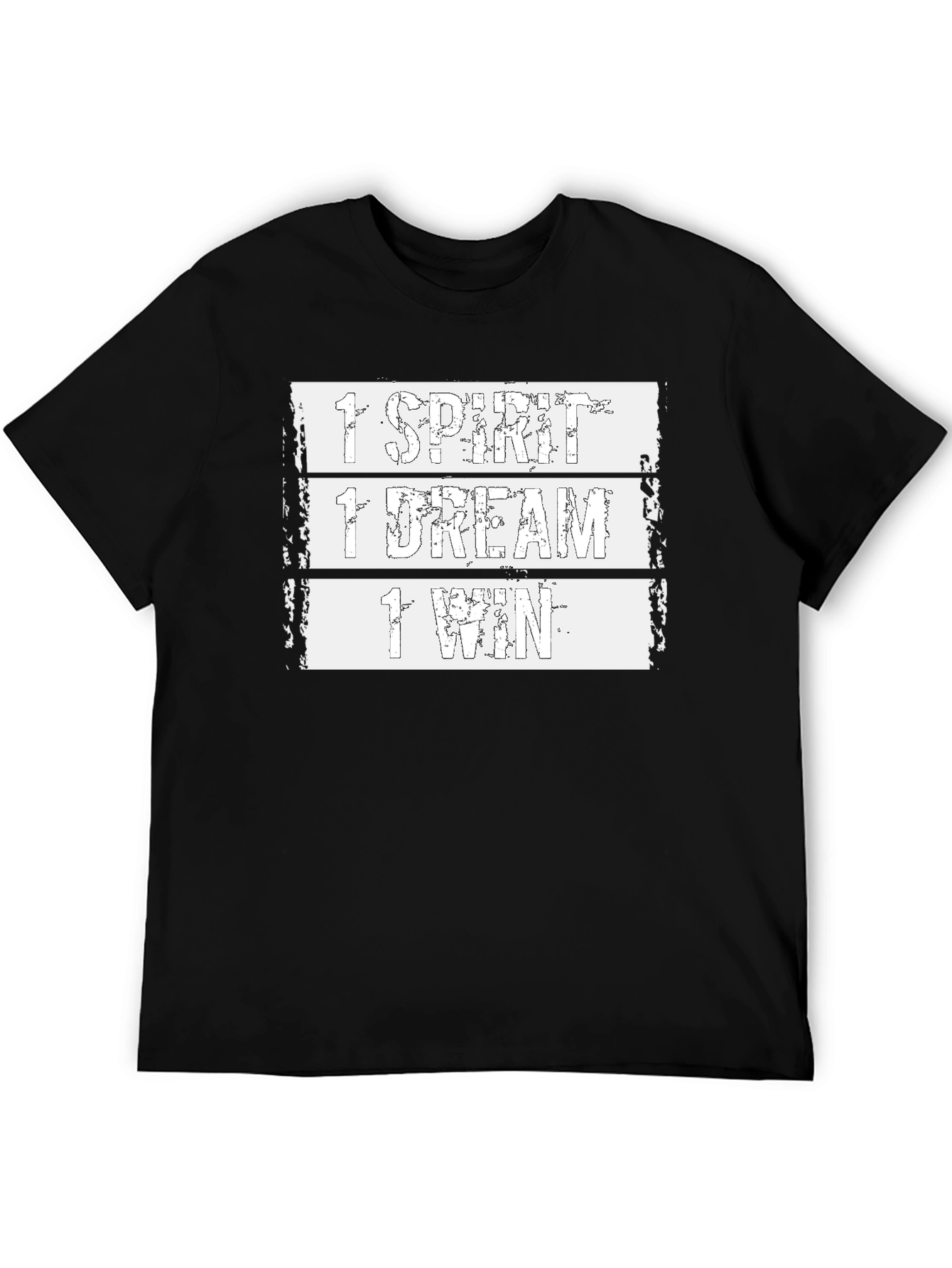 Black 1 Spirit 1 Dream 1 Win Graphic Tee view 5