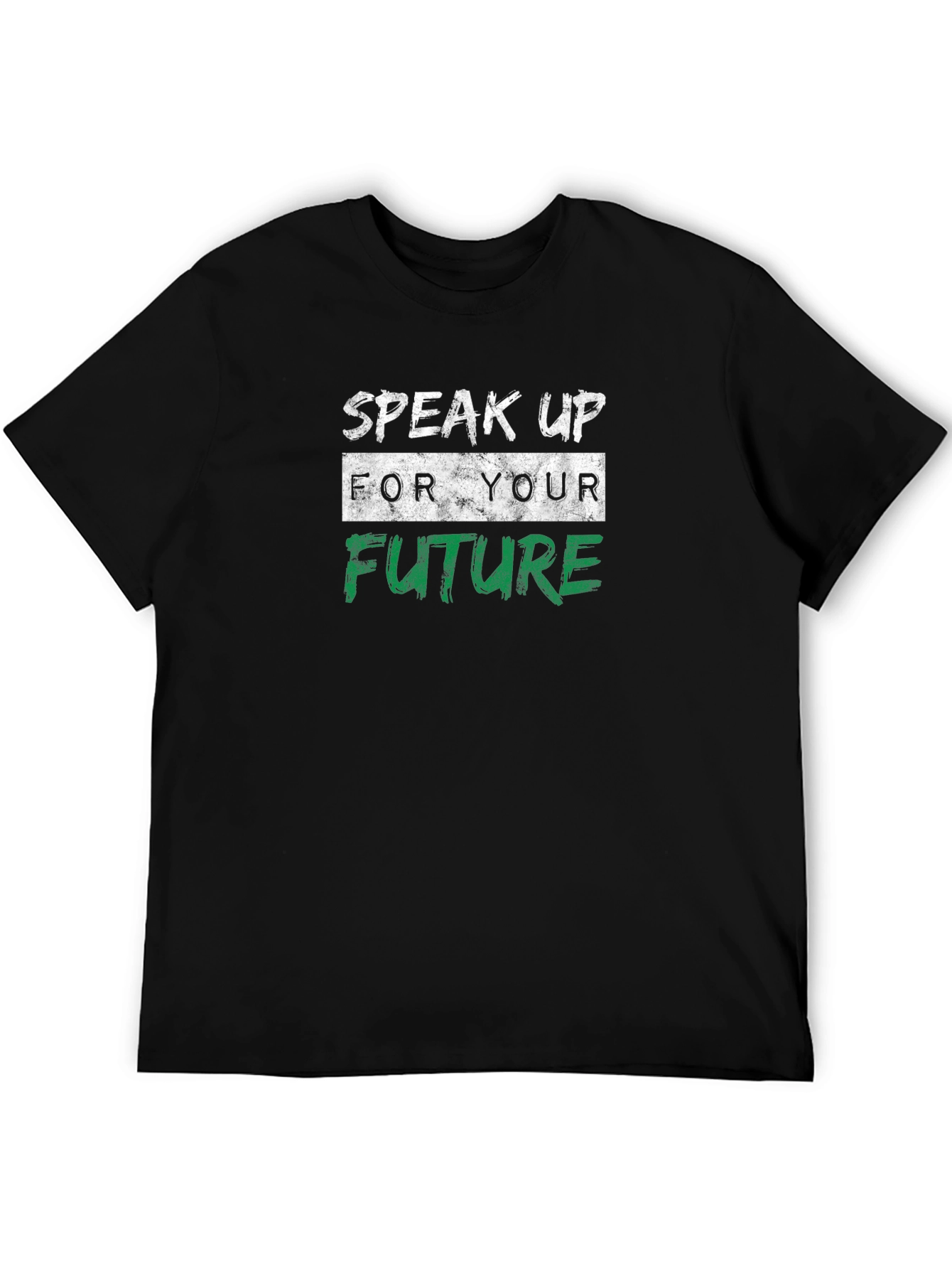Black Speak Up For Your Future Graphic T-Shirt view 5