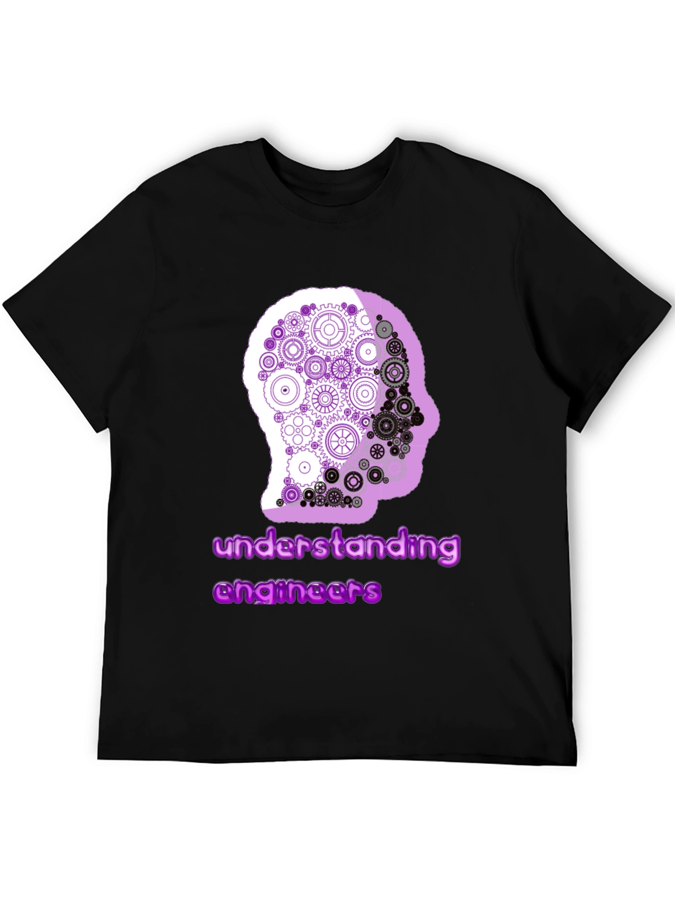 Black Engineer Mindset Graphic Tee -  Understanding Engineers view 5