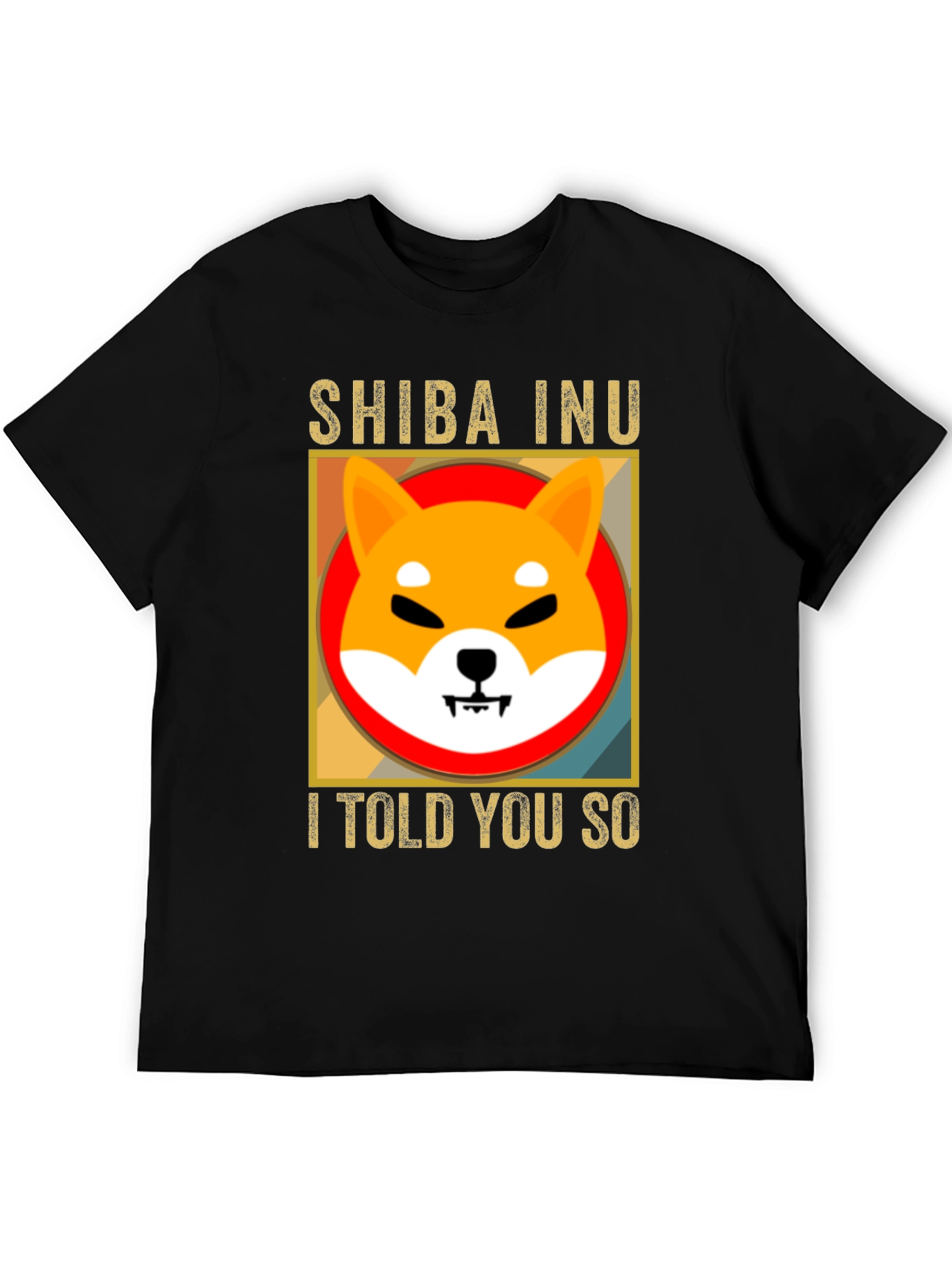 Black Shiba Inu I Told You So Black T-Shirt view 5