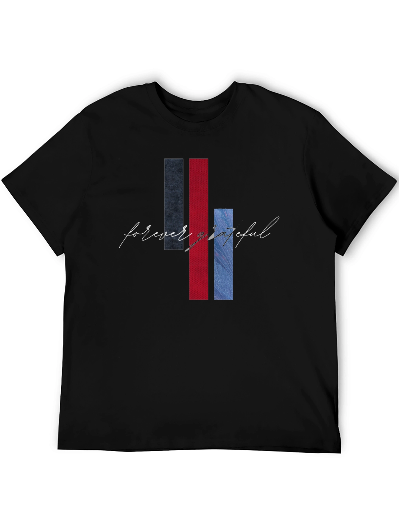 Black Forever Grateful Graphic T-Shirt - Modern Design view 5
