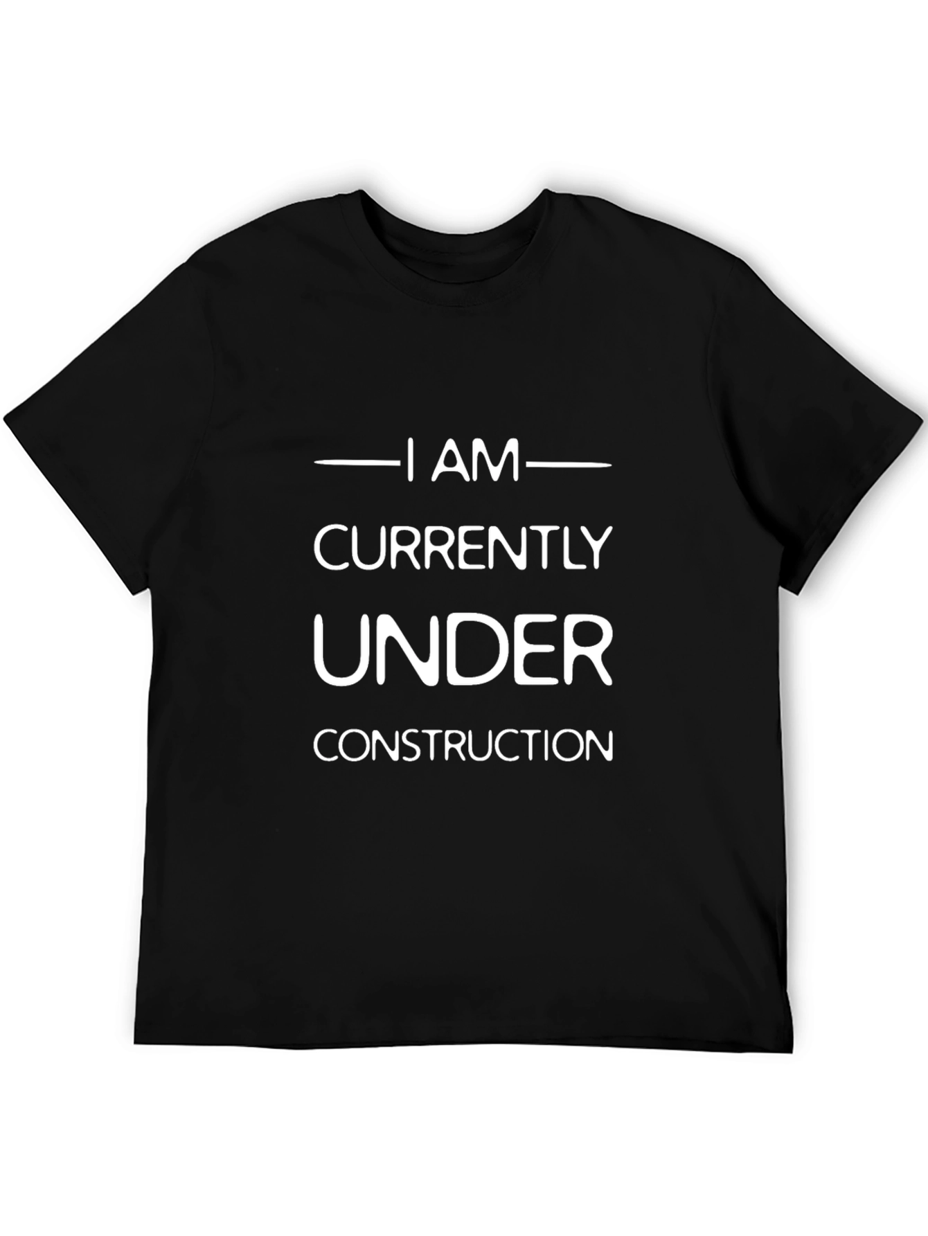 Black Under Construction Graphic Tee view 5