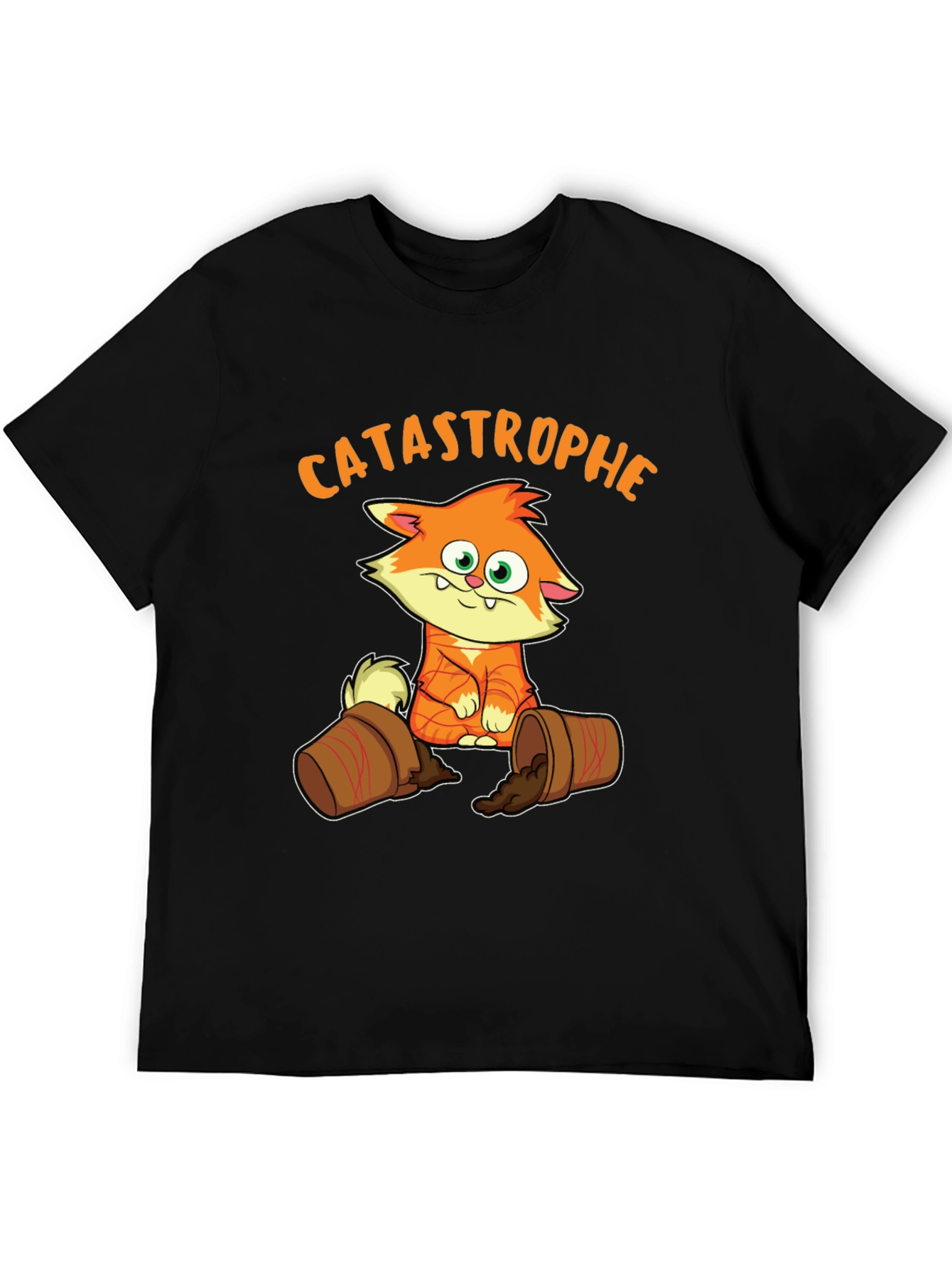 Black Catastrophe Cat T-Shirt - Mischief Maker Tee view 5