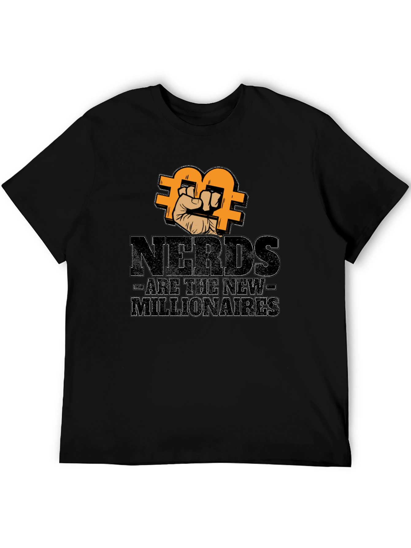 Black Nerds Are The New Millionaires Bitcoin T-Shirt view 5