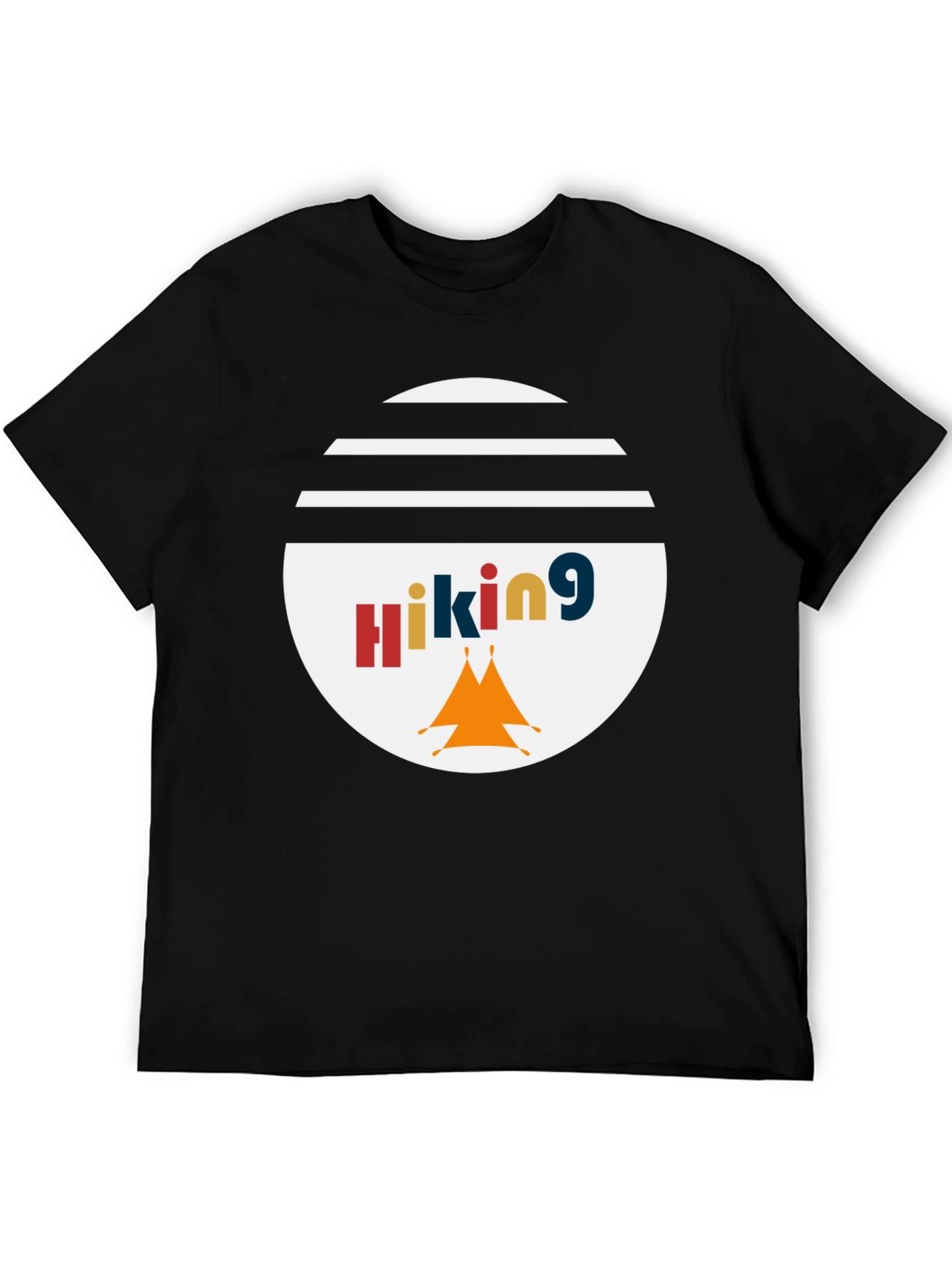 Black Hiking Graphic Tee - Adventure Awaits! view 5