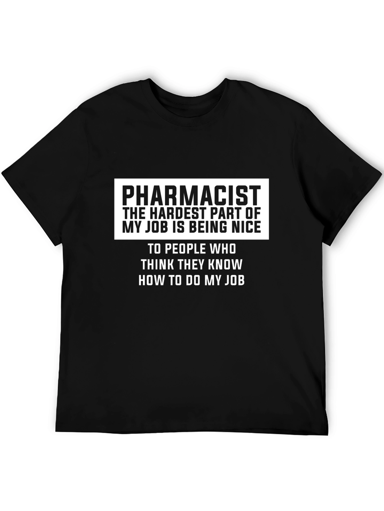 Black Pharmacist Job Humor Graphic T-Shirt view 5