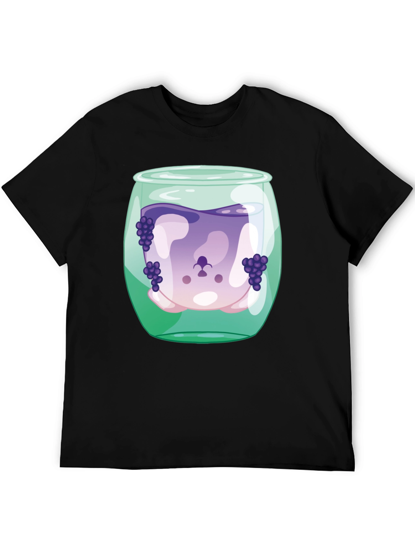 Black Grape Juice Dog Tee - Funny Graphic T-Shirt view 5