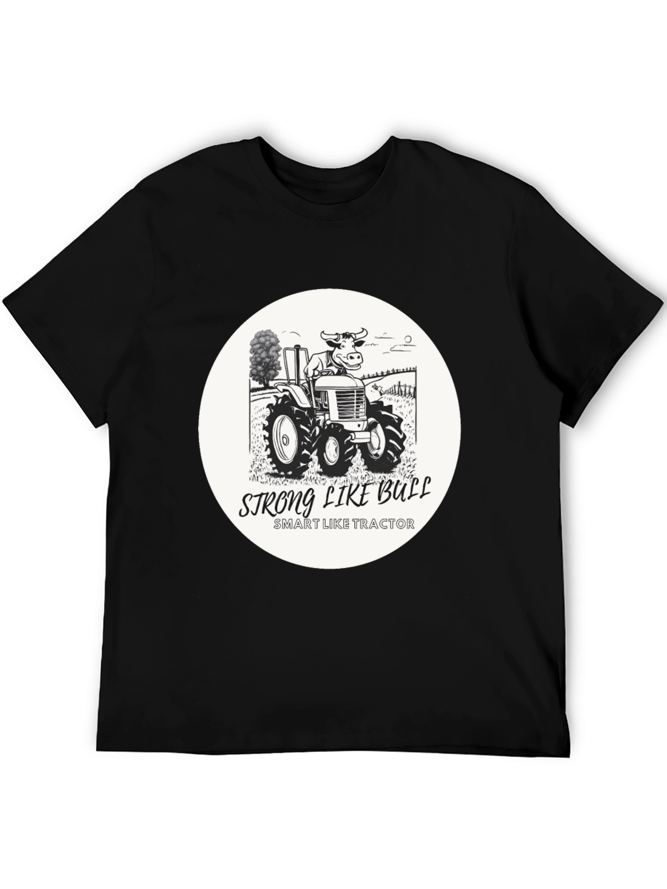 Black Strong Like Bull T-Shirt view 5