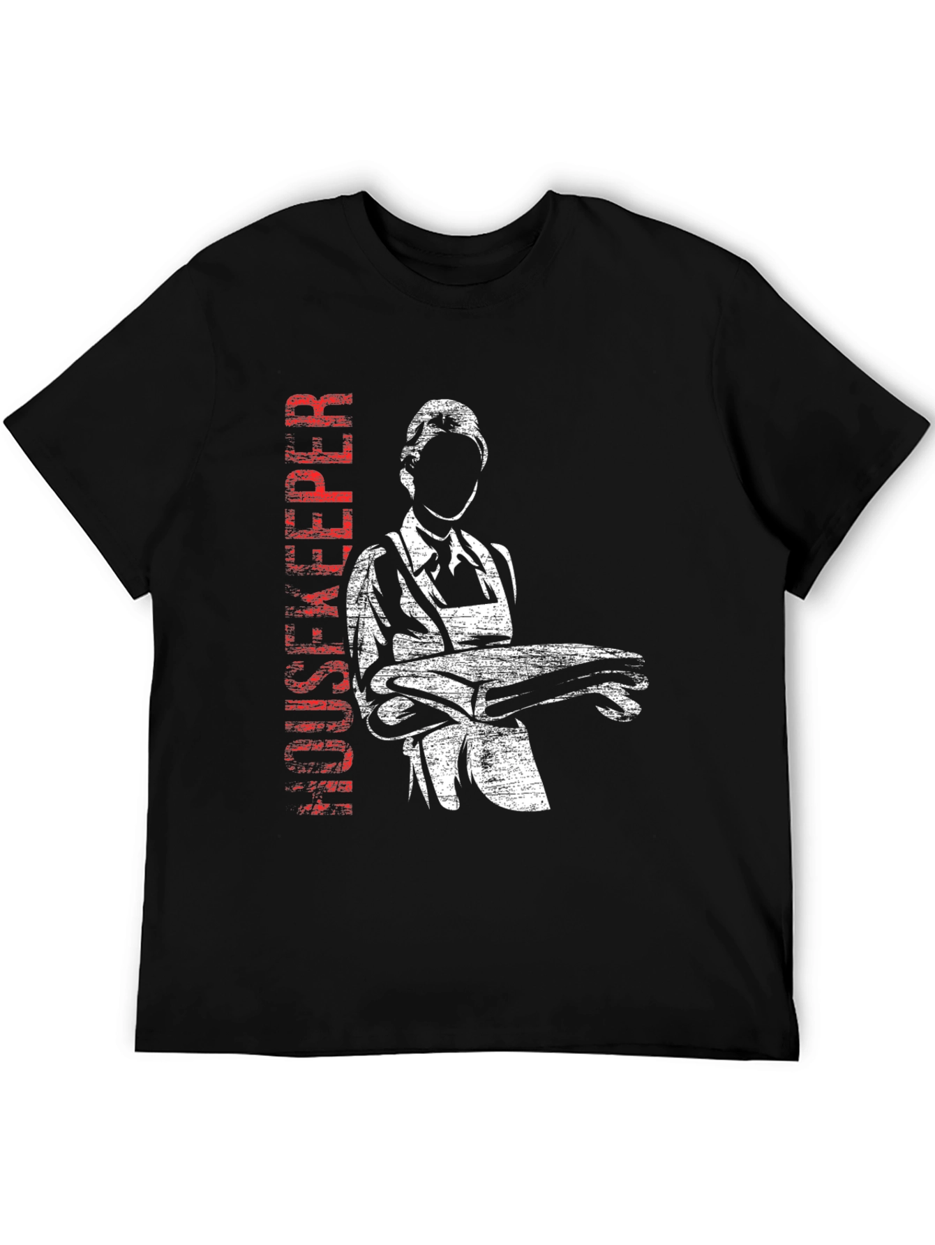 Black Housekeeper Graphic Tee - Classic Black T-Shirt view 5