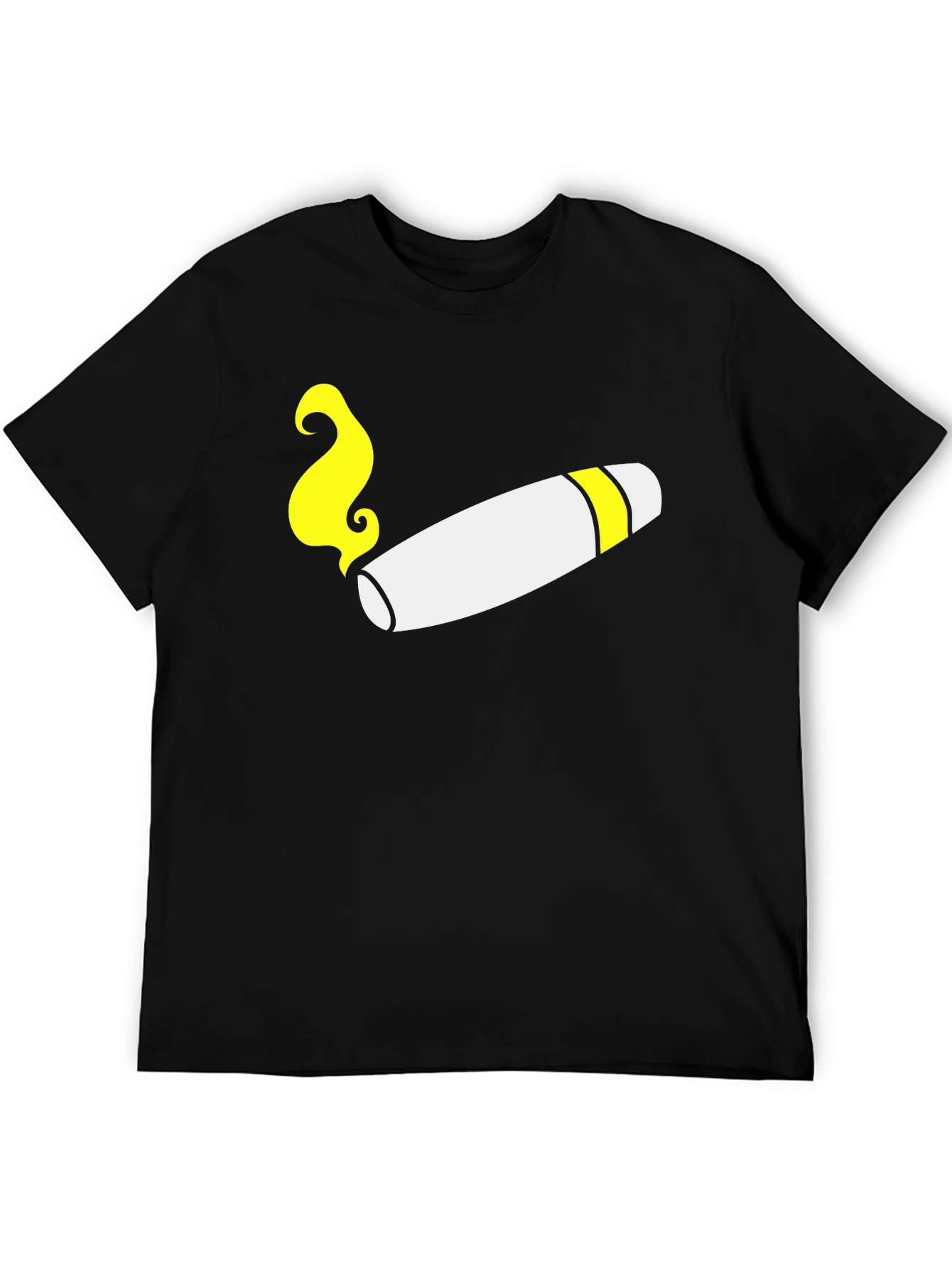 Black Cigar Graphic Tee - Cool Smoker's T-Shirt view 5