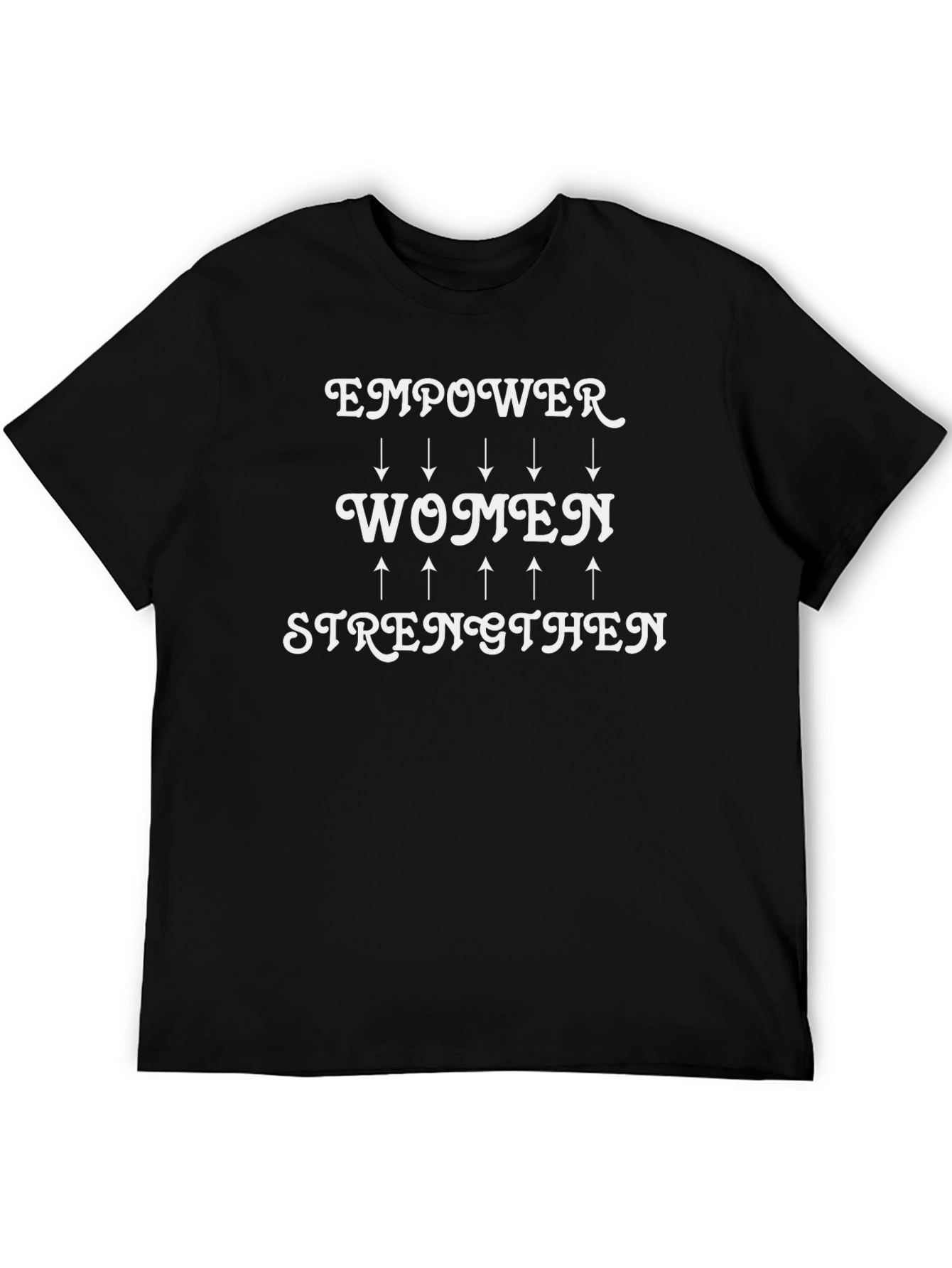 Black Empower Women T-Shirt - Black view 5
