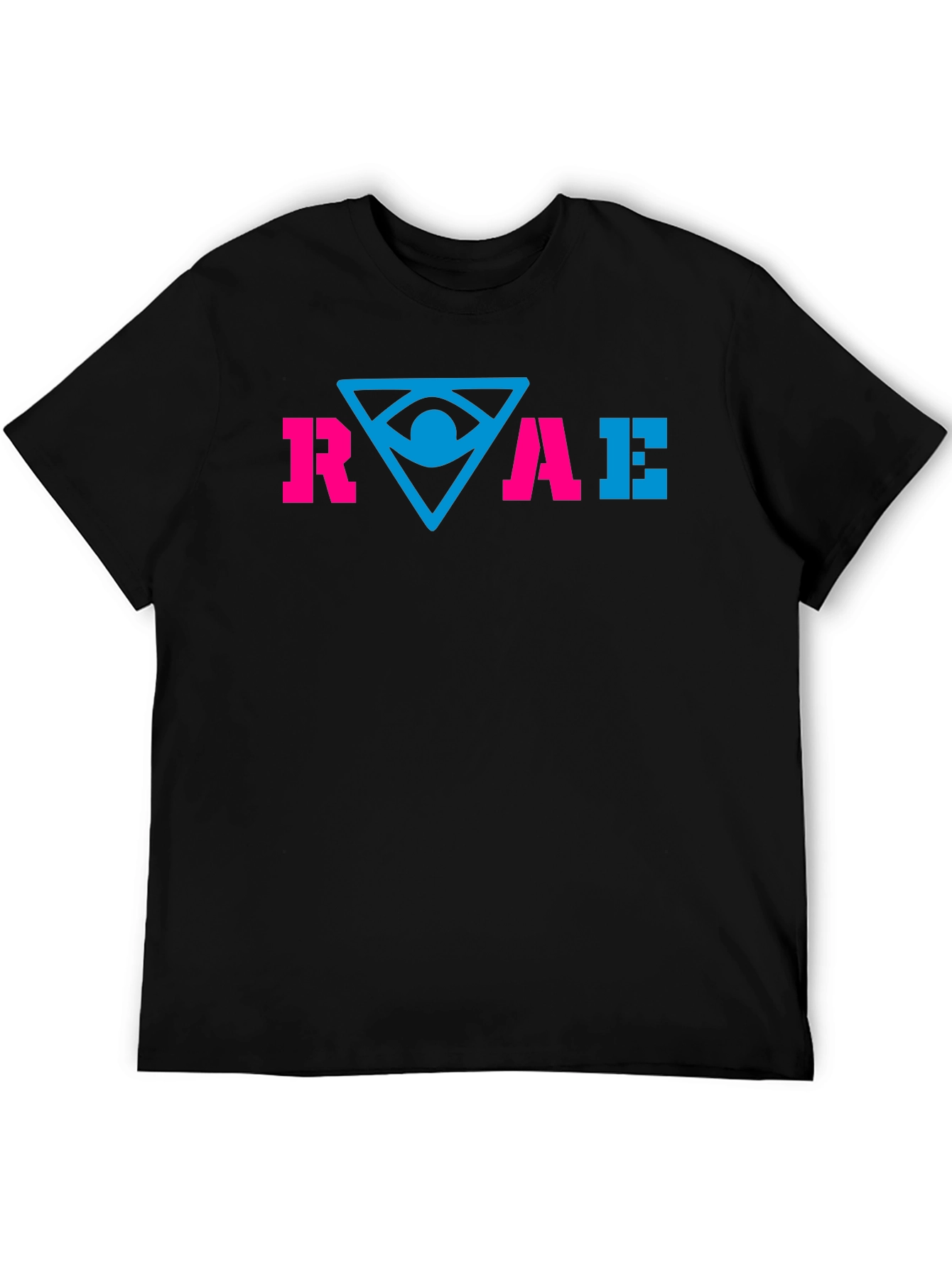 Black RAE Graphic Tee - Stylish Cotton Blend T-Shirt view 5