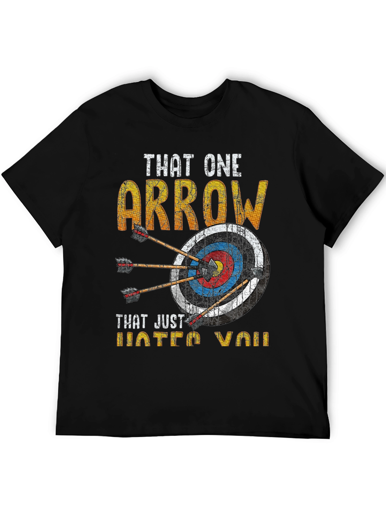 Black Archery Arrow T-Shirt - Humor Target Tee view 5