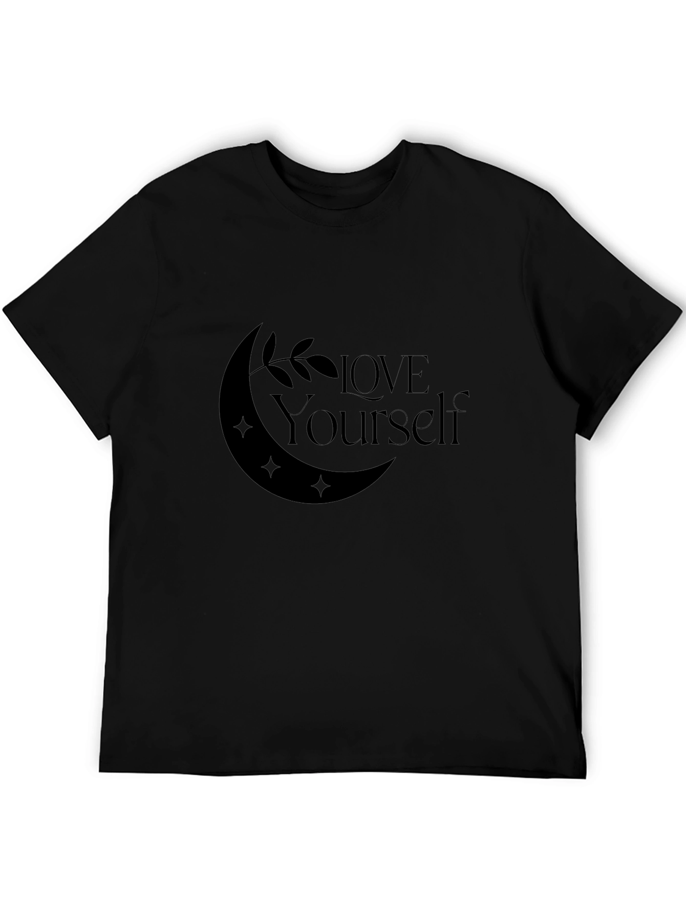 Black Love Yourself Black T-Shirt view 5