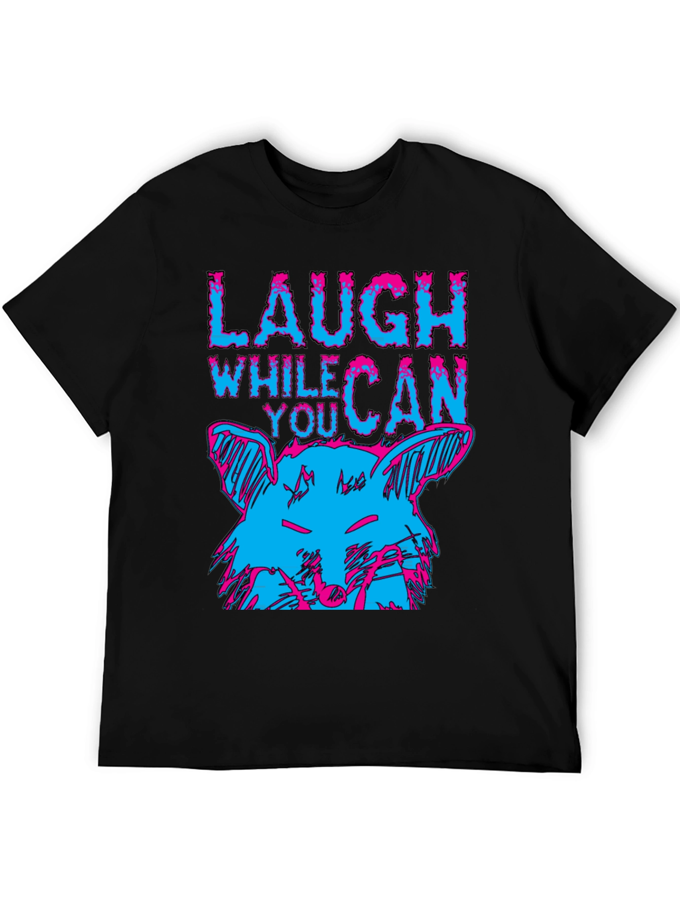 Black Laugh While You Can Graphic Tee view 5