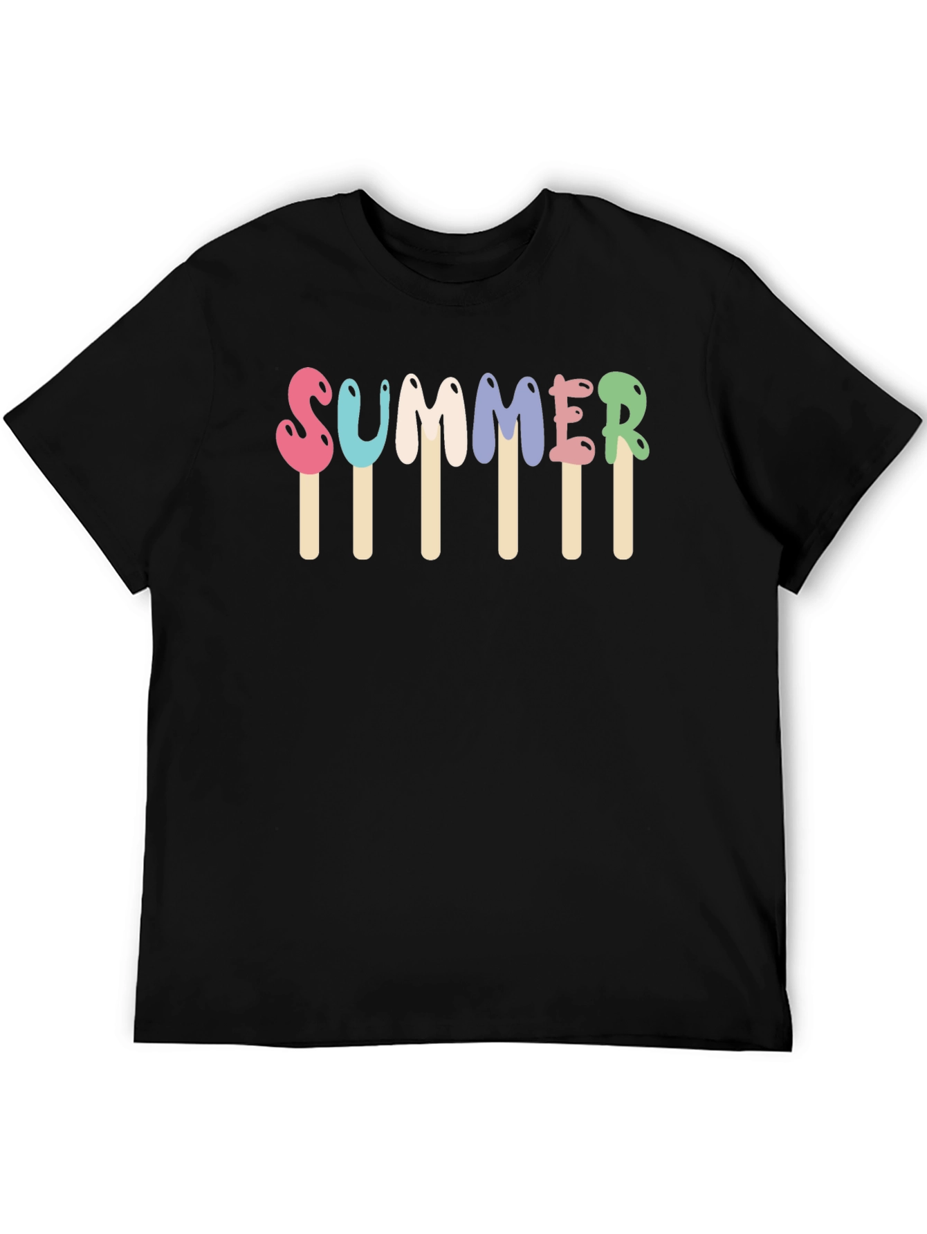 Black Summer Popsicle T-Shirt view 5