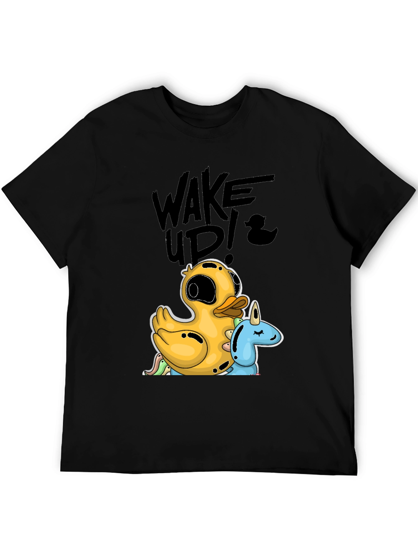 Black Duck & Unicorn Graphic Tee - Wake Up! view 5