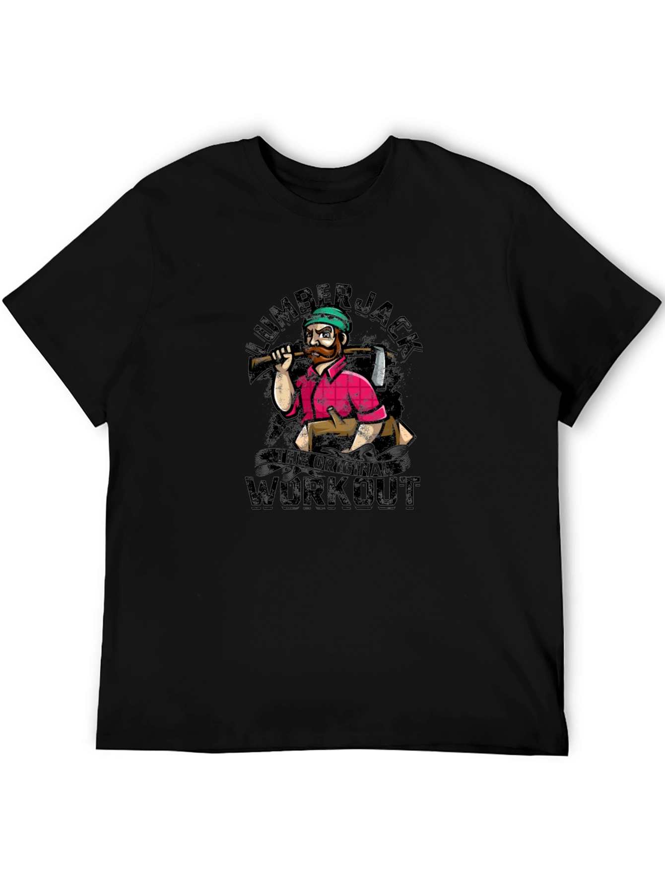 Black Lumberjack Workout Graphic Tee view 5