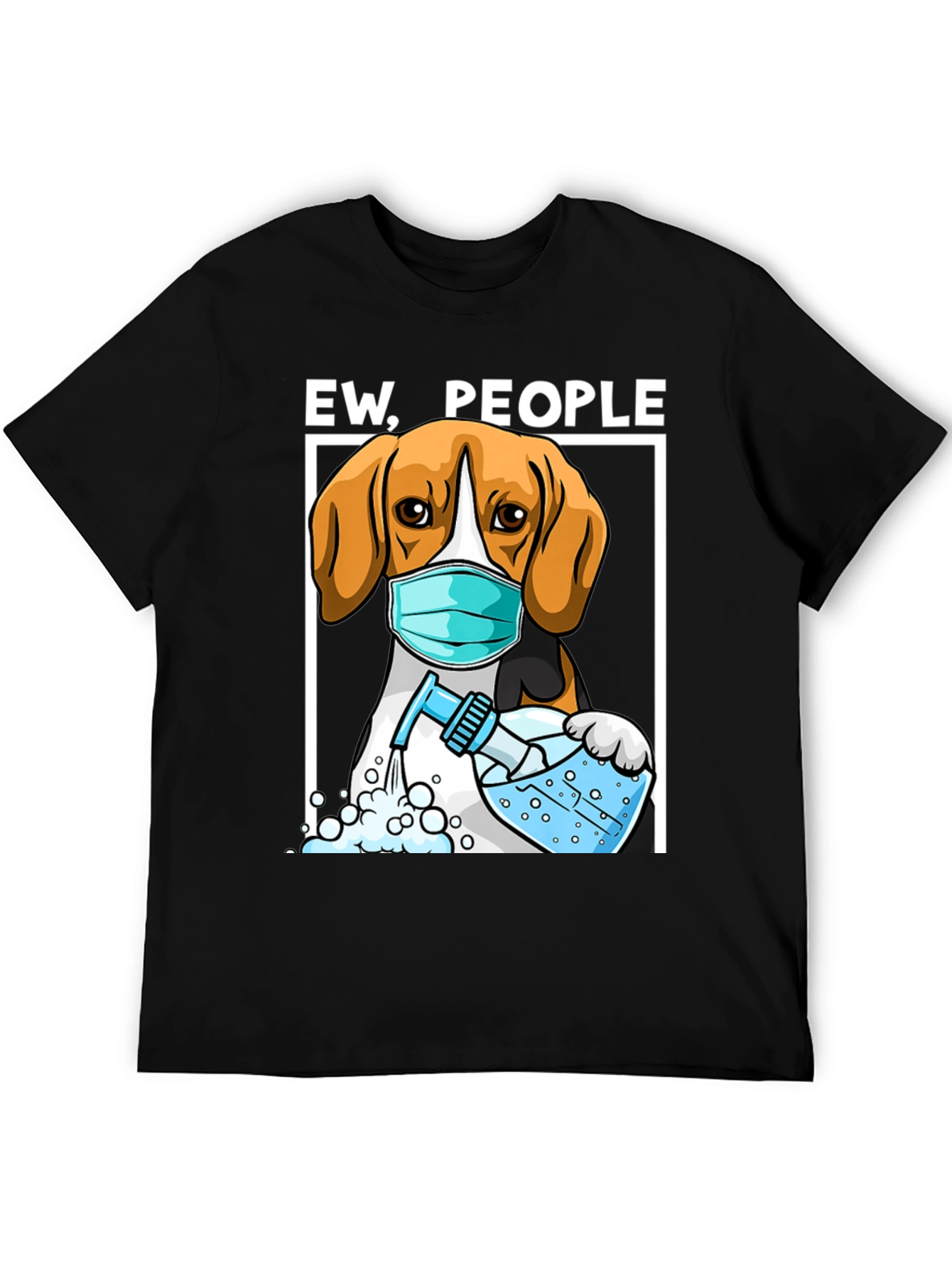 Black Ew People Dog T-Shirt view 5