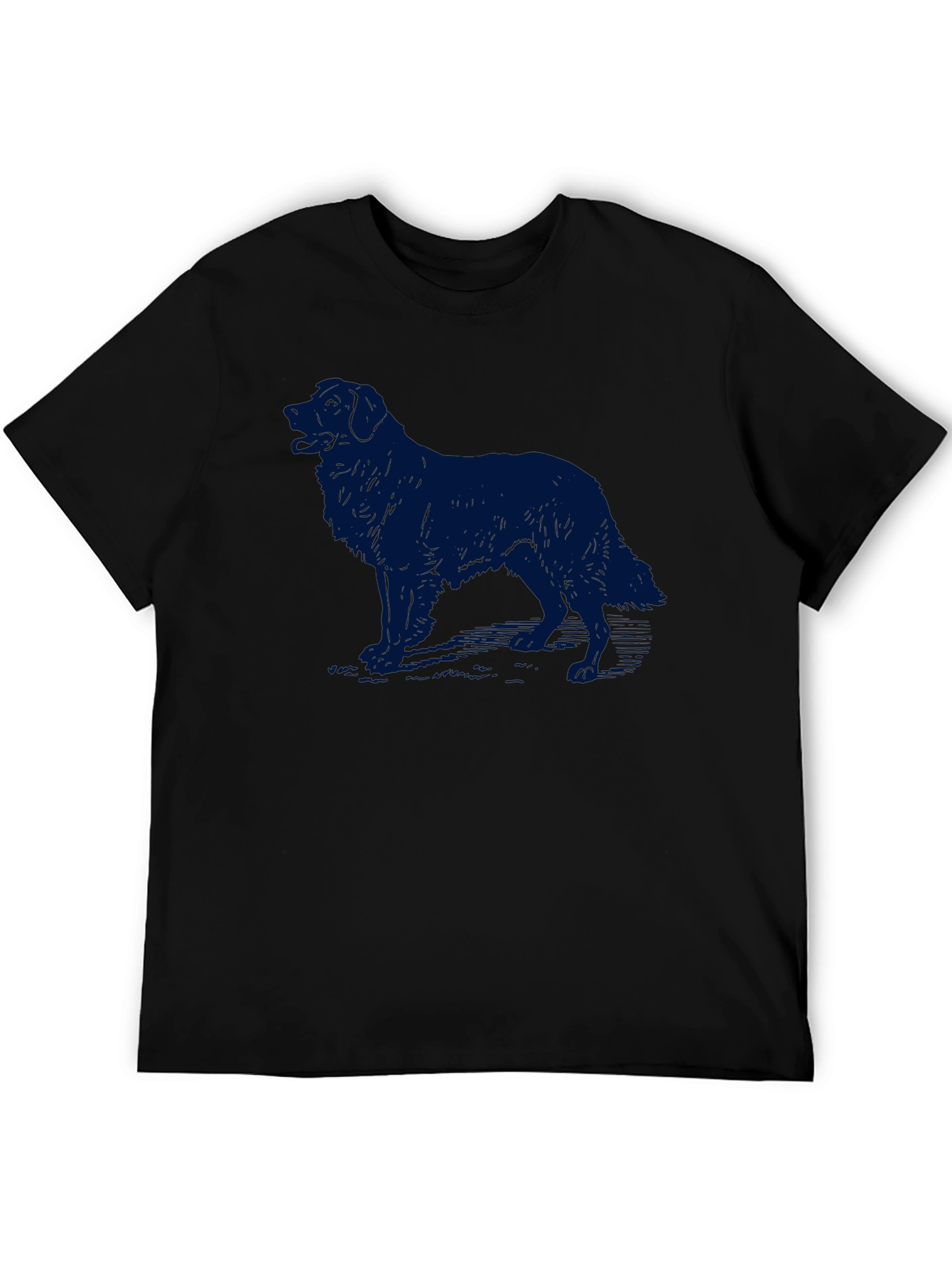 Black Dog Silhouette Graphic Tee - Black view 5